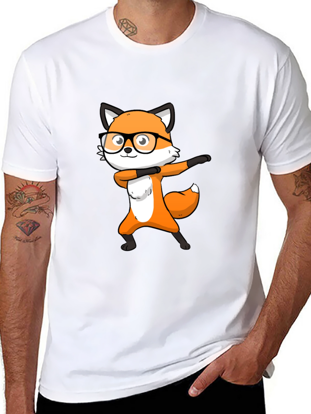 Dabbing Fox Graphic Tee - Cool & Trendy