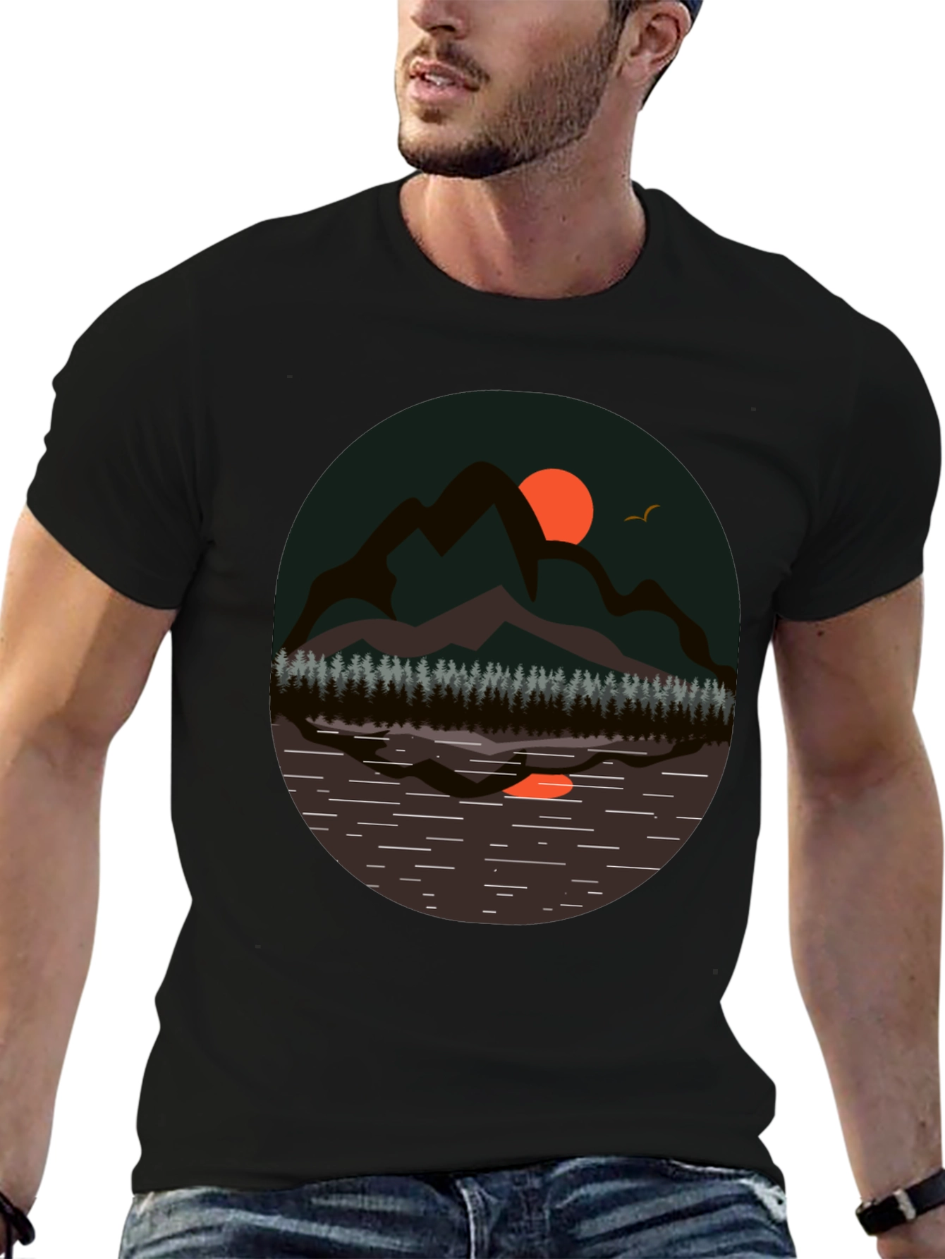 Mountain Scene Graphic Tee