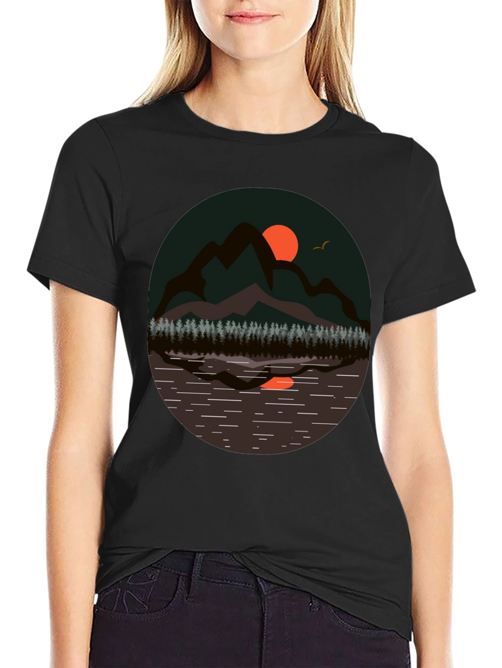 Mountain Scene Graphic Tee