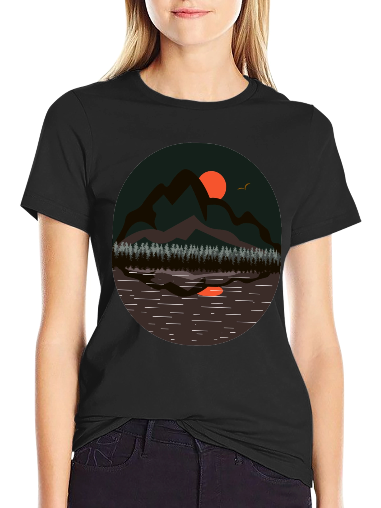 Mountain Scene Graphic Tee