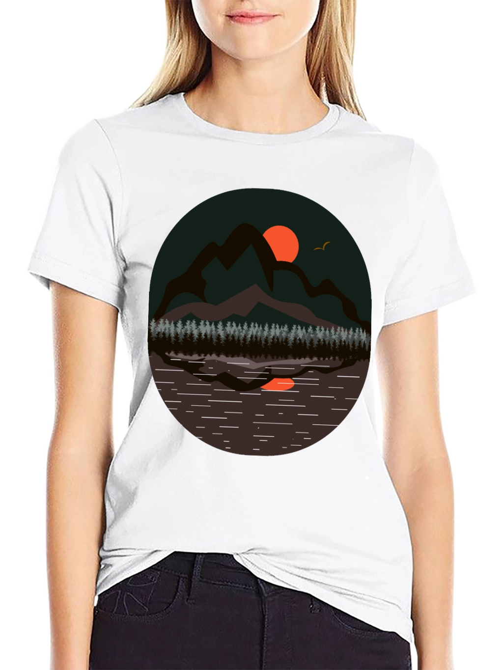 Mountain Scene Graphic Tee