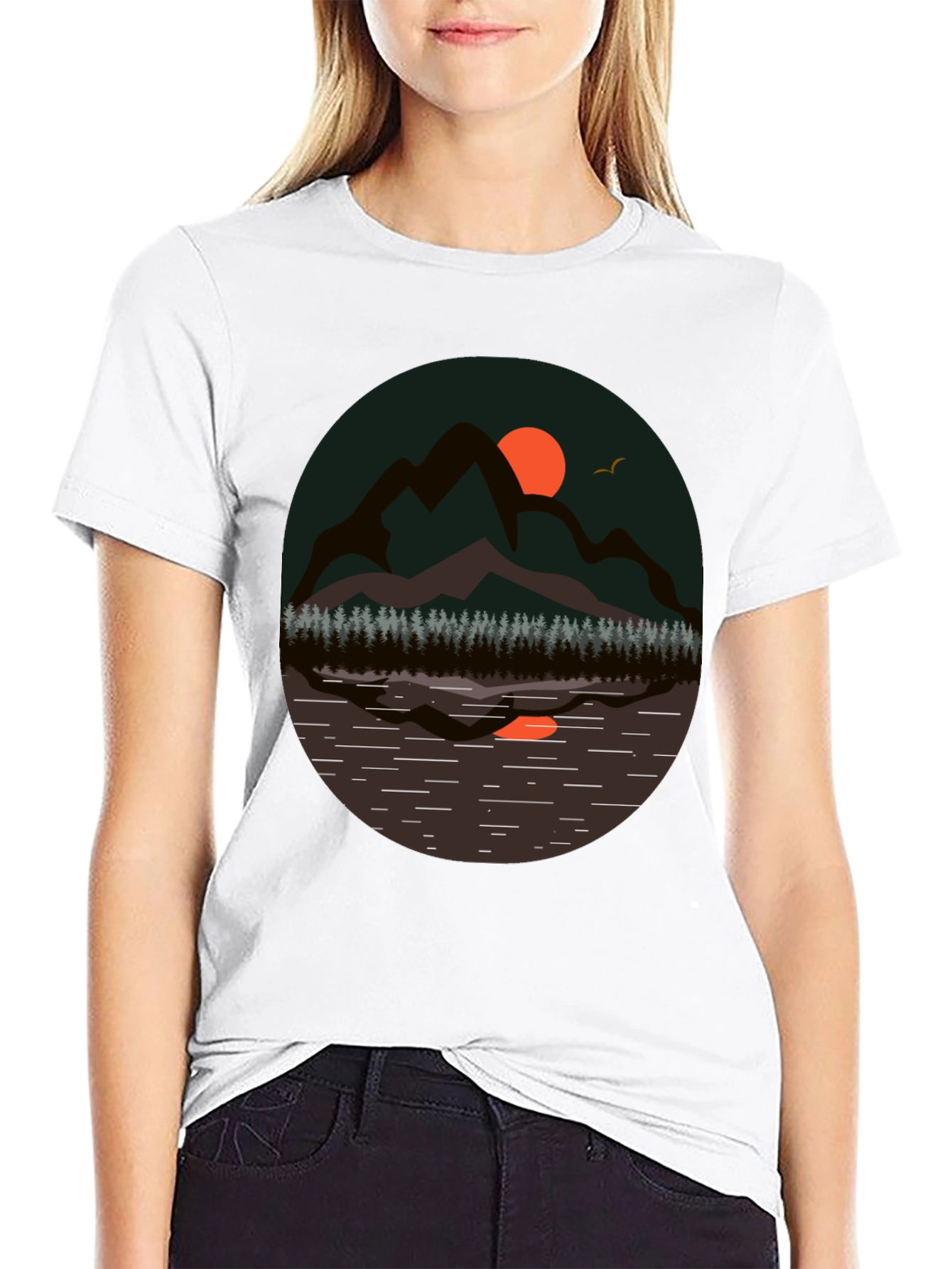 Mountain Scene Graphic Tee
