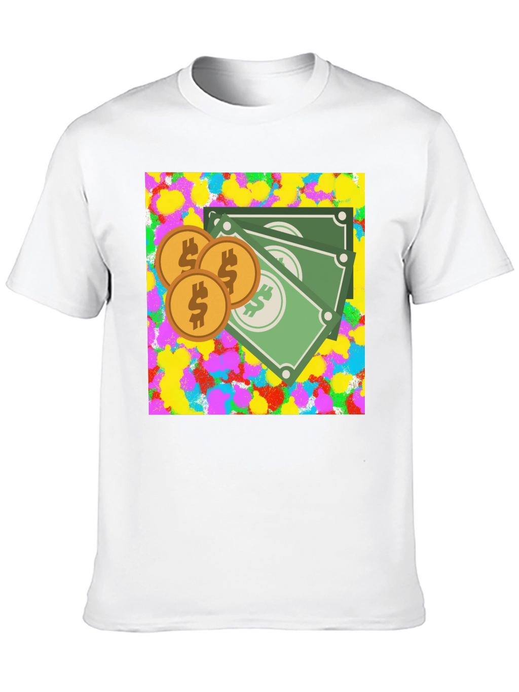 Money Graphic Black T-Shirt