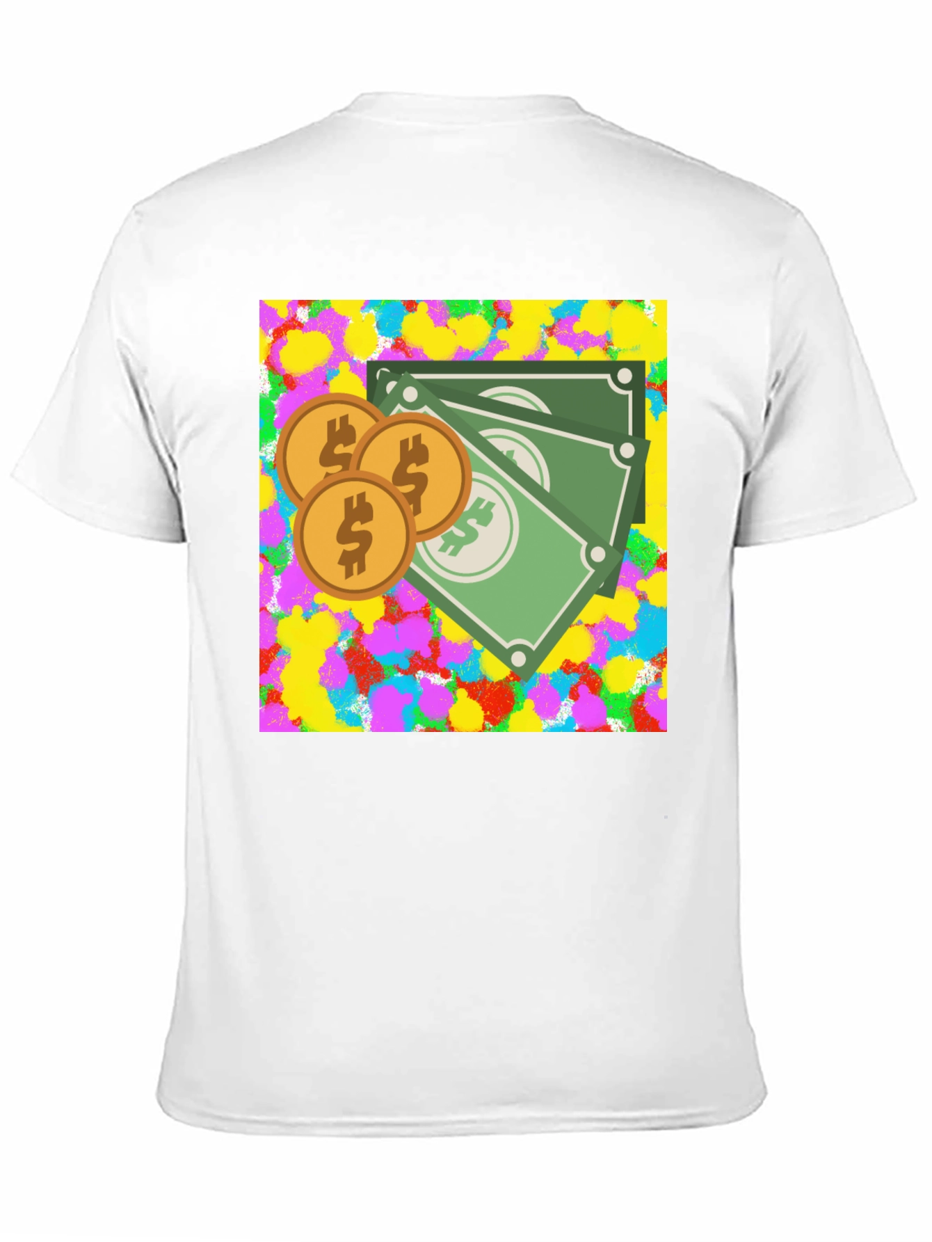 Money Graphic Black T-Shirt