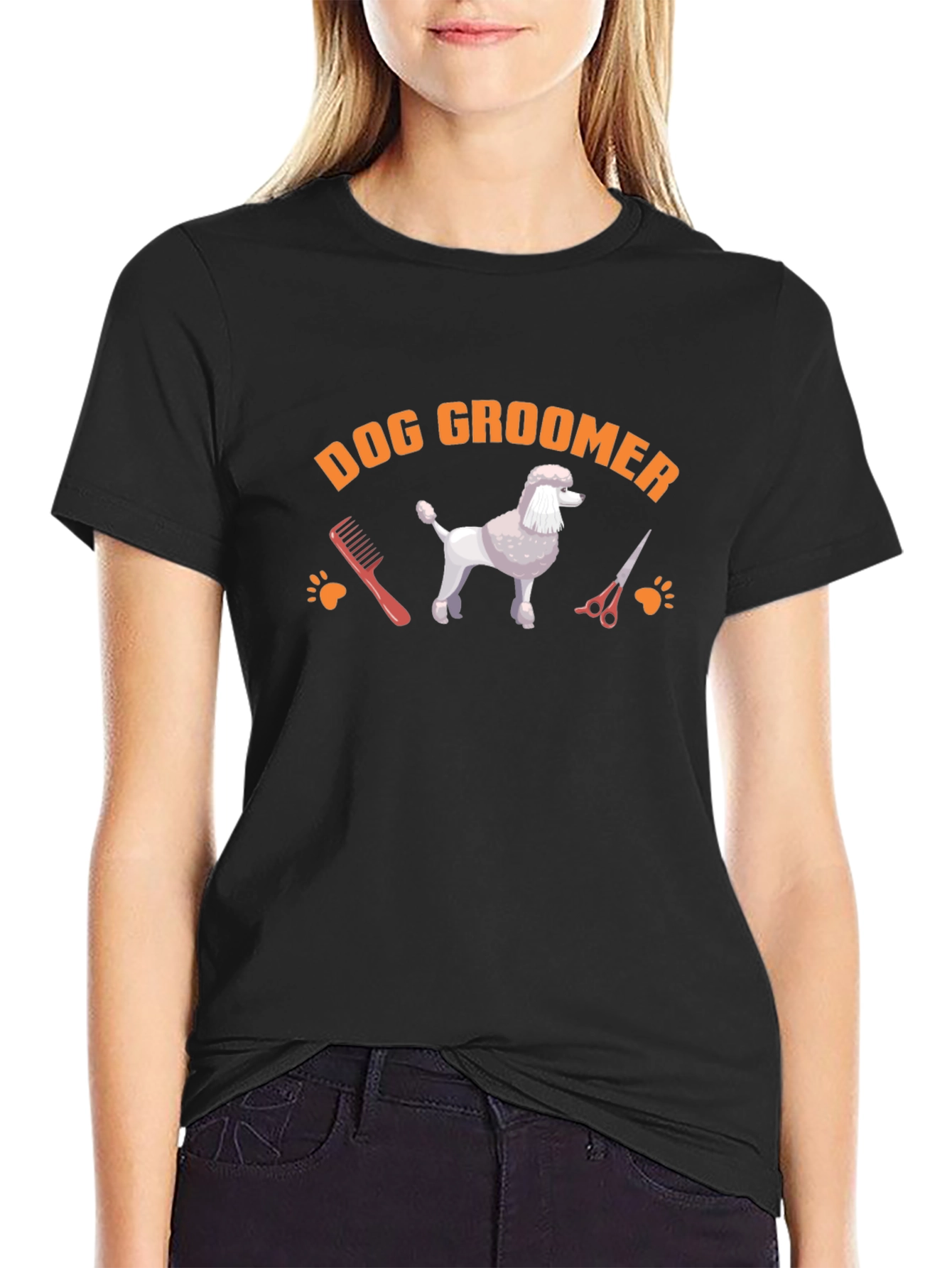 Dog Groomer Poodle T-Shirt – Cute Grooming Graphic Tee