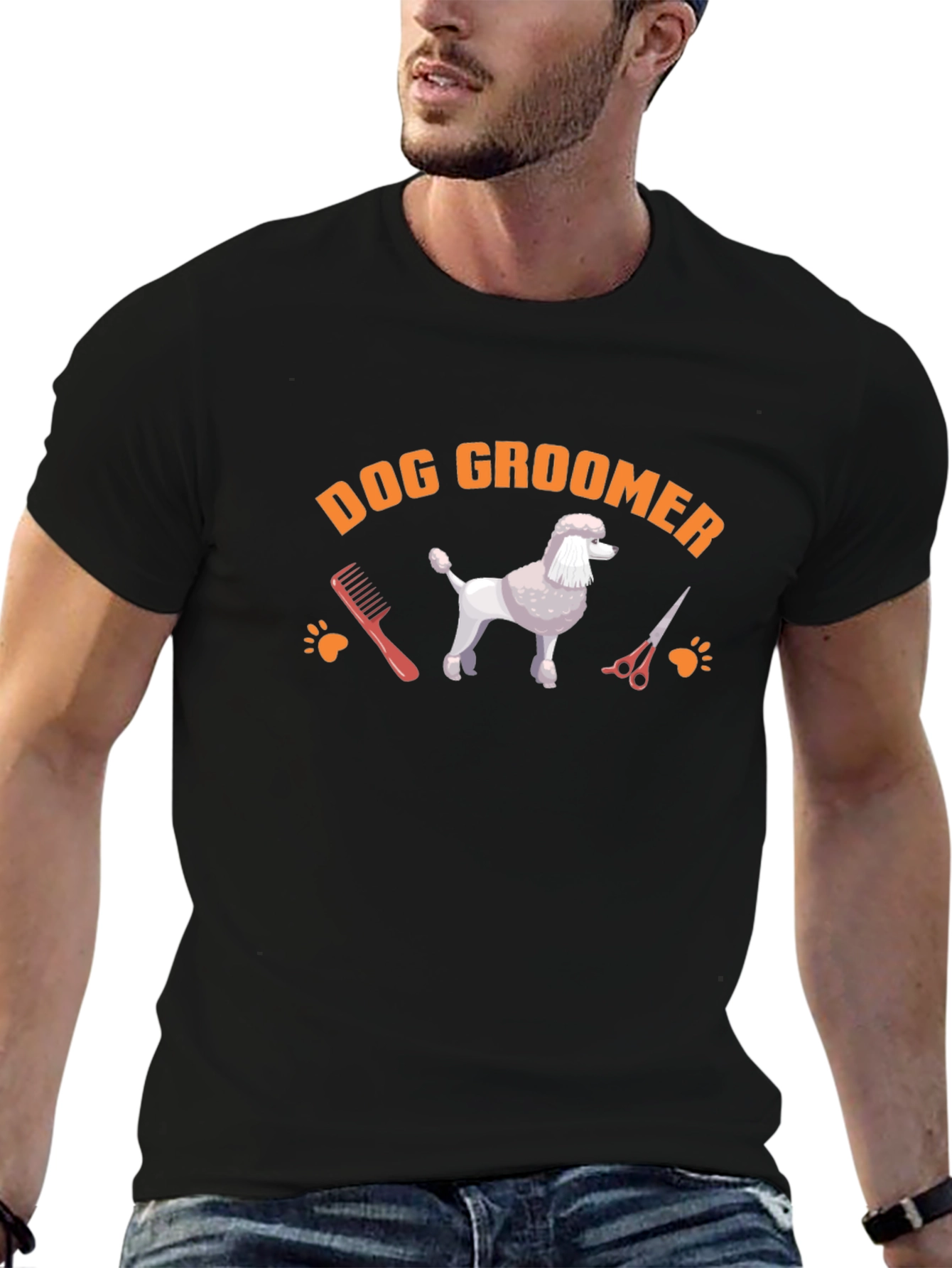 Dog Groomer Poodle T-Shirt – Cute Grooming Graphic Tee