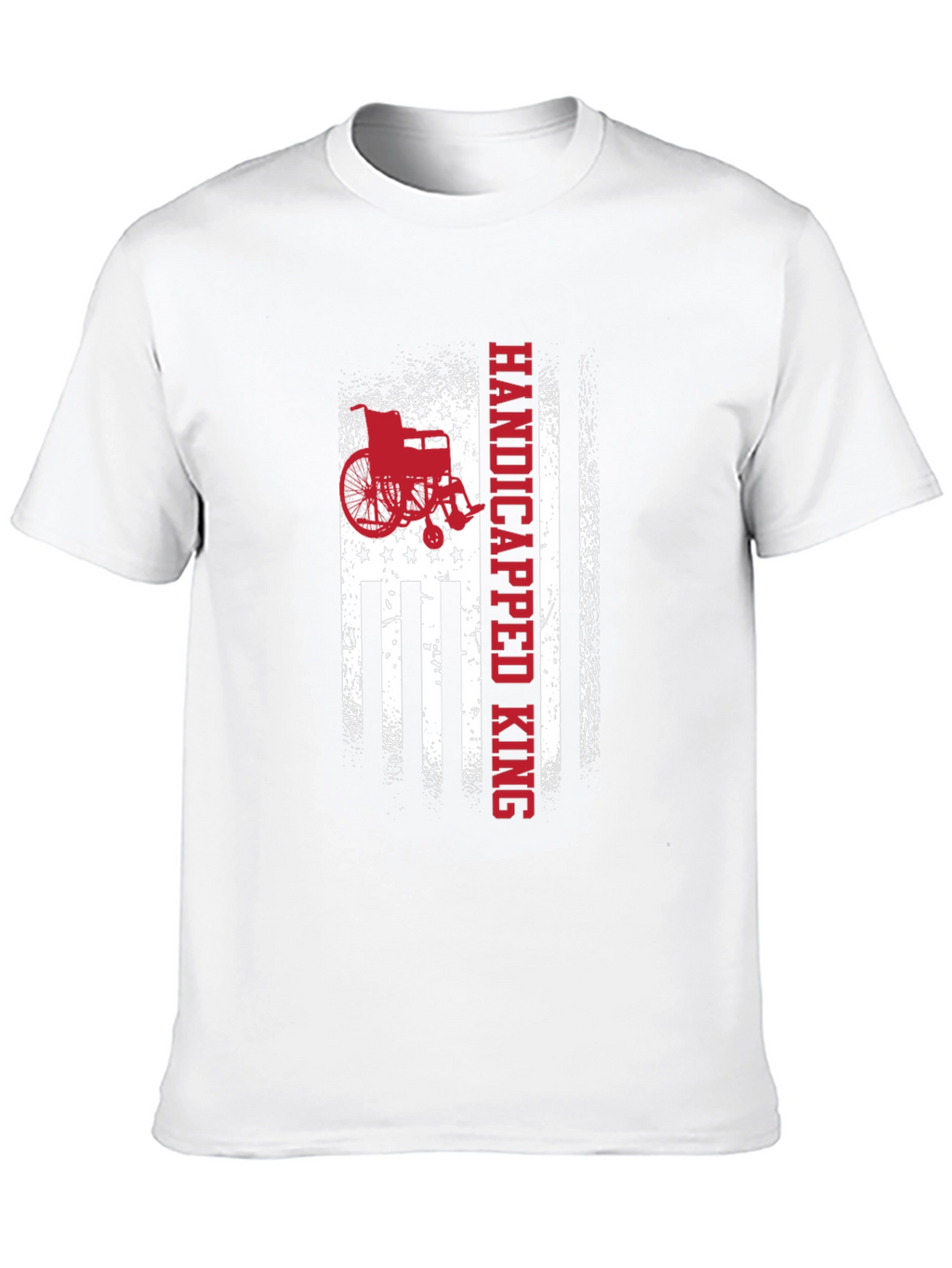 Handicapped King American Flag Graphic Tee