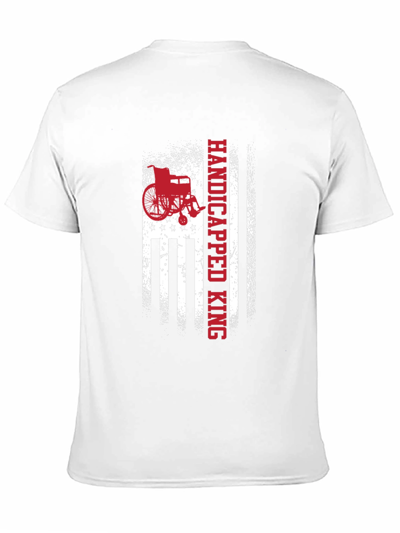 Handicapped King American Flag Graphic Tee