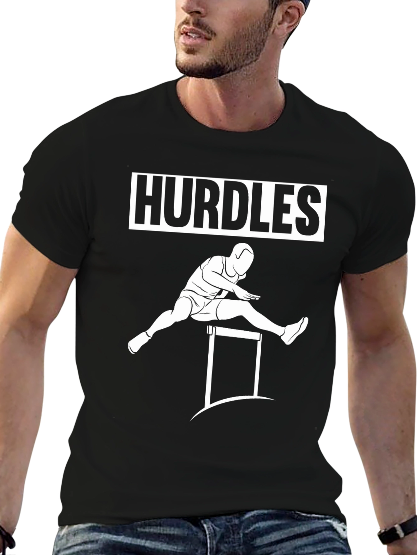 Hurdles Graphic T-Shirt - Athlete Design