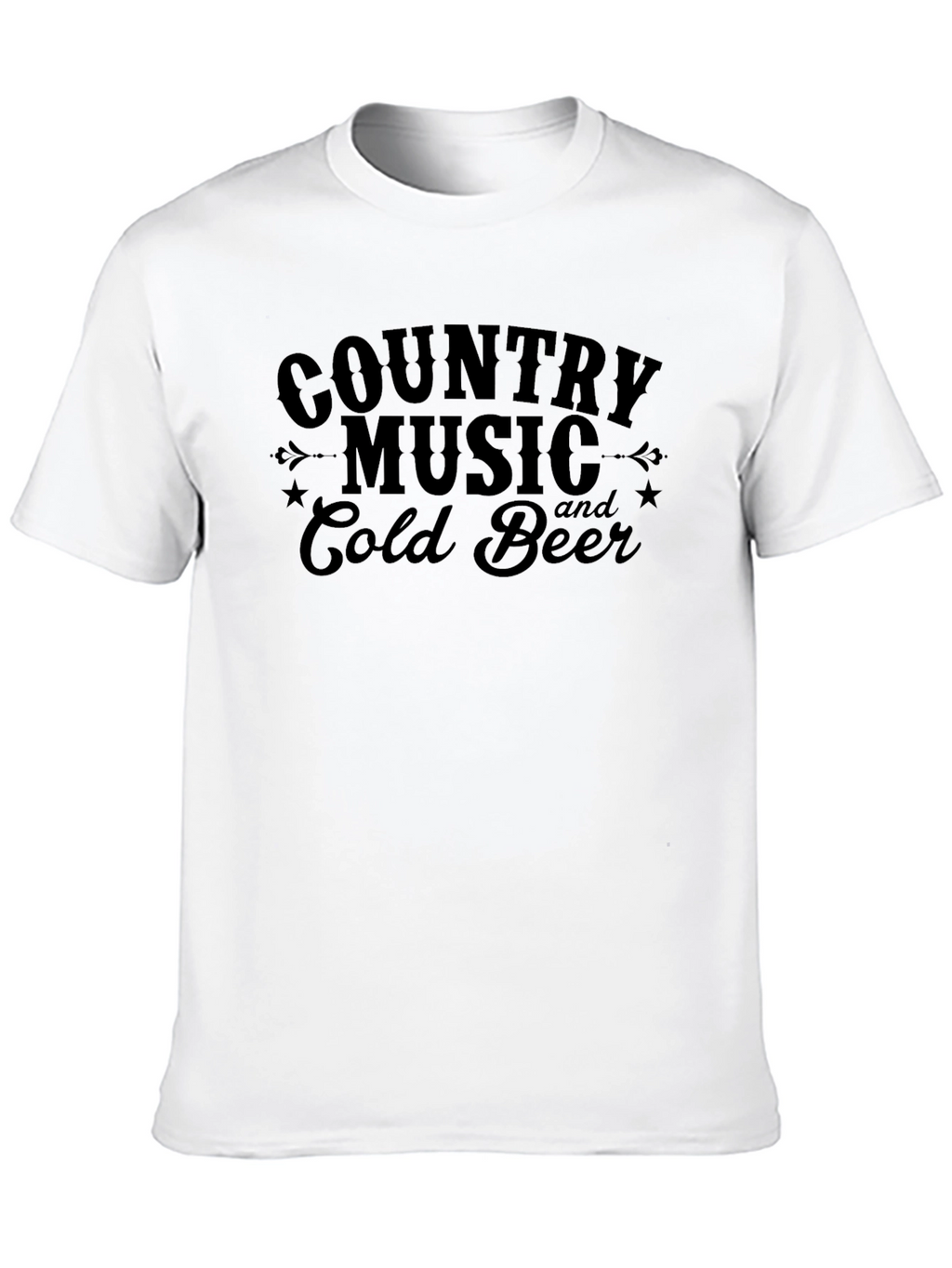 Country Music & Cold Beer Graphic Tee