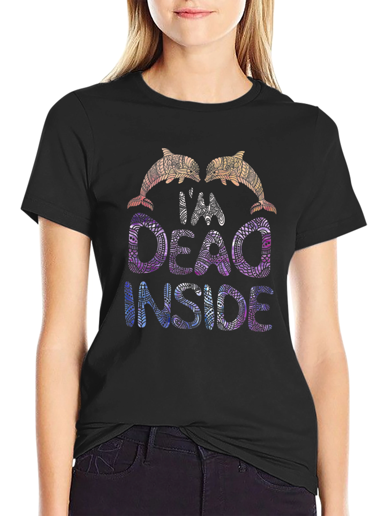 Im Dead Inside Dolphin Graphic Tee