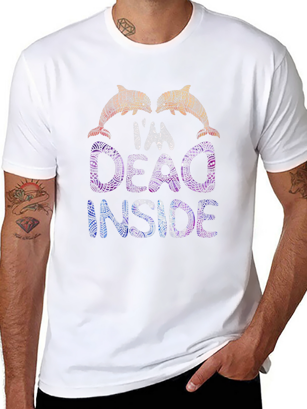 Im Dead Inside Dolphin Graphic Tee