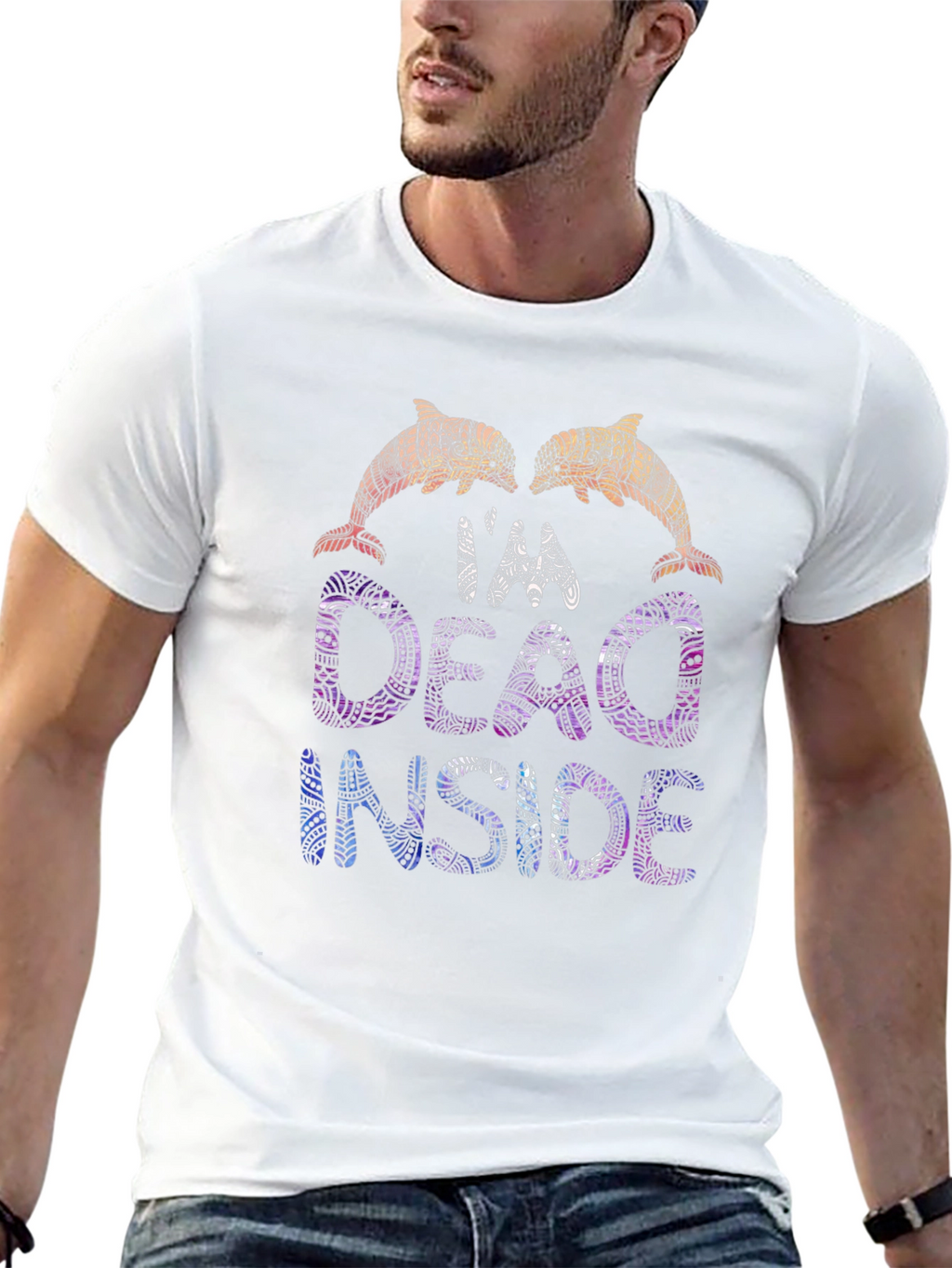 Im Dead Inside Dolphin Graphic Tee