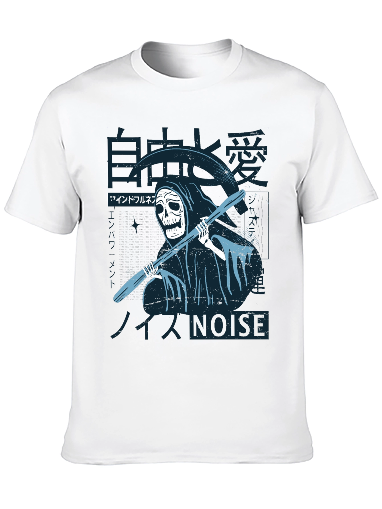Grim Reaper T-Shirt - Japanese Noise Style Black Tee