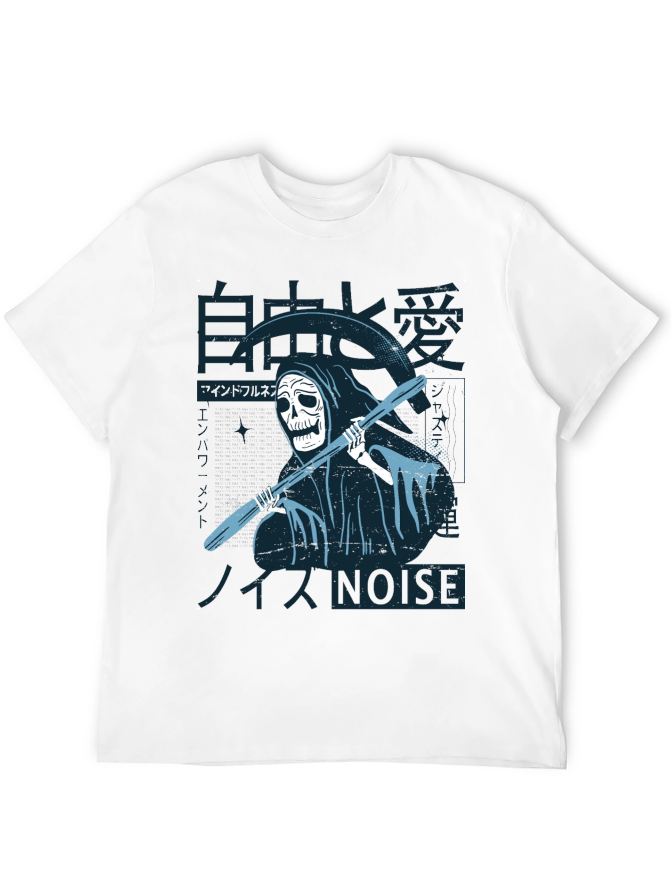 Grim Reaper T-Shirt - Japanese Noise Style Black Tee