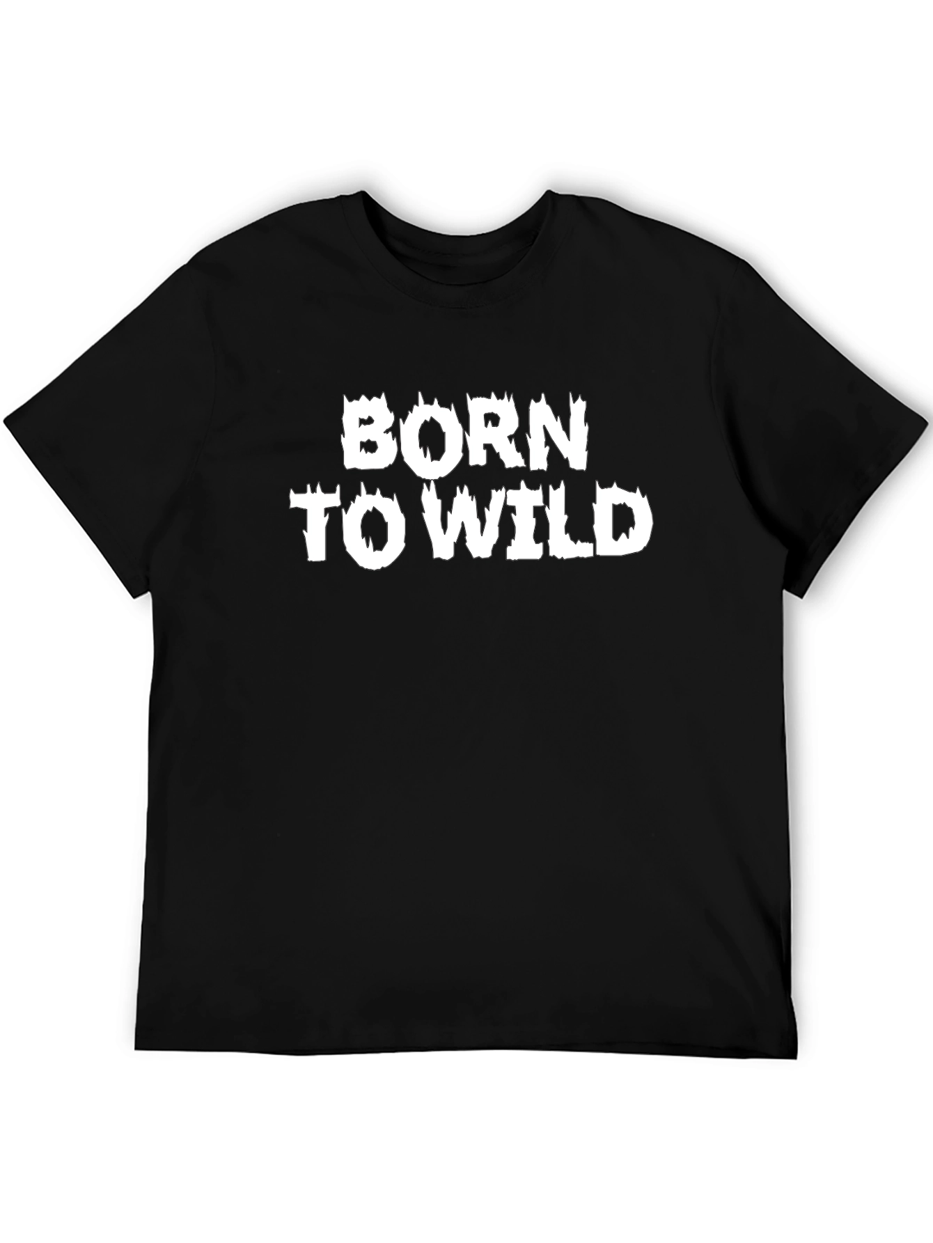 Born To Wild Graphic Tee - Mens Black T-Shirt