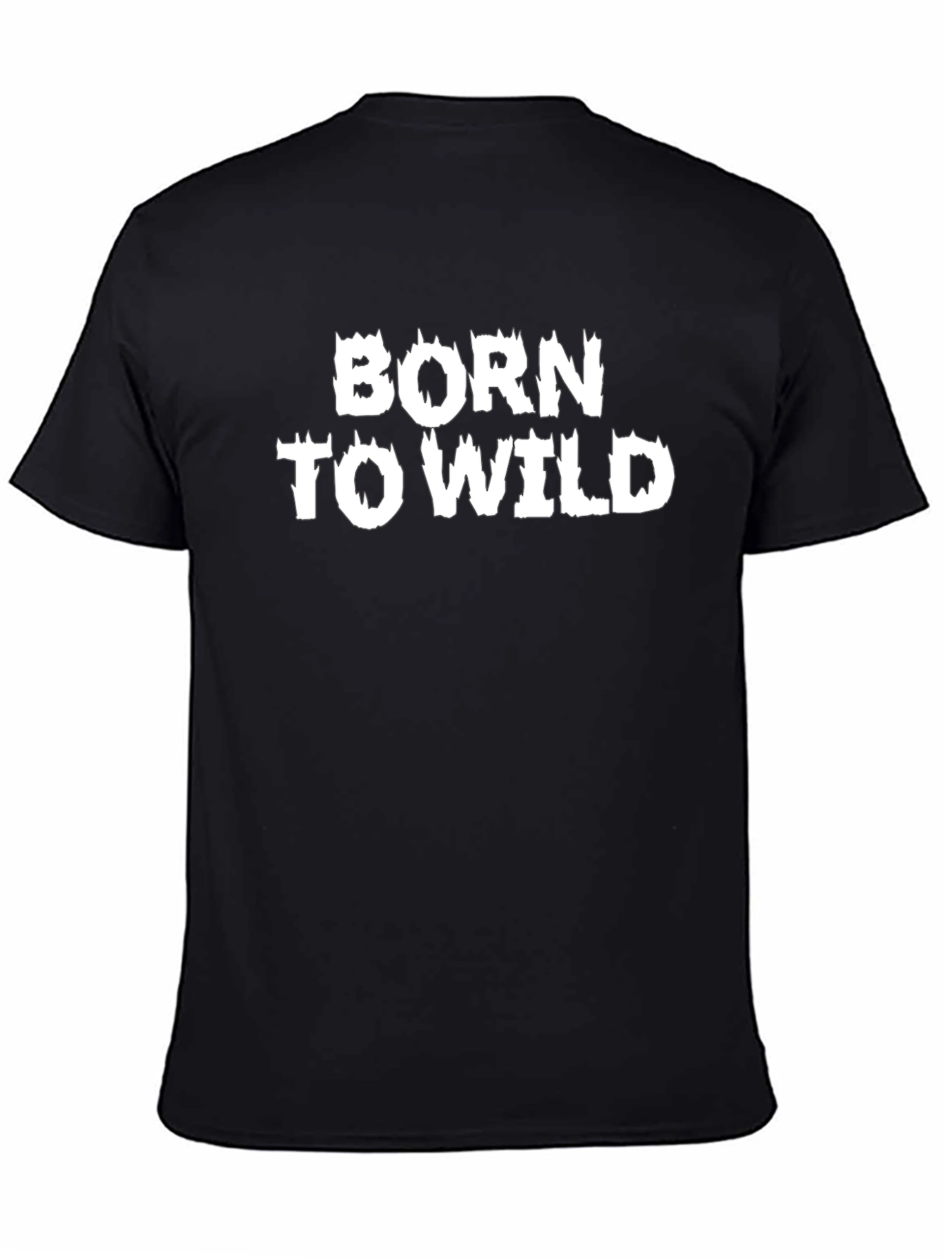 Born To Wild Graphic Tee - Mens Black T-Shirt