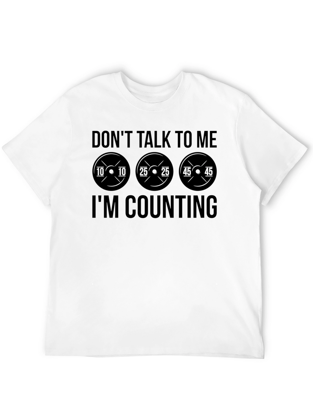 Dont Talk to Me Im Counting Black T-Shirt