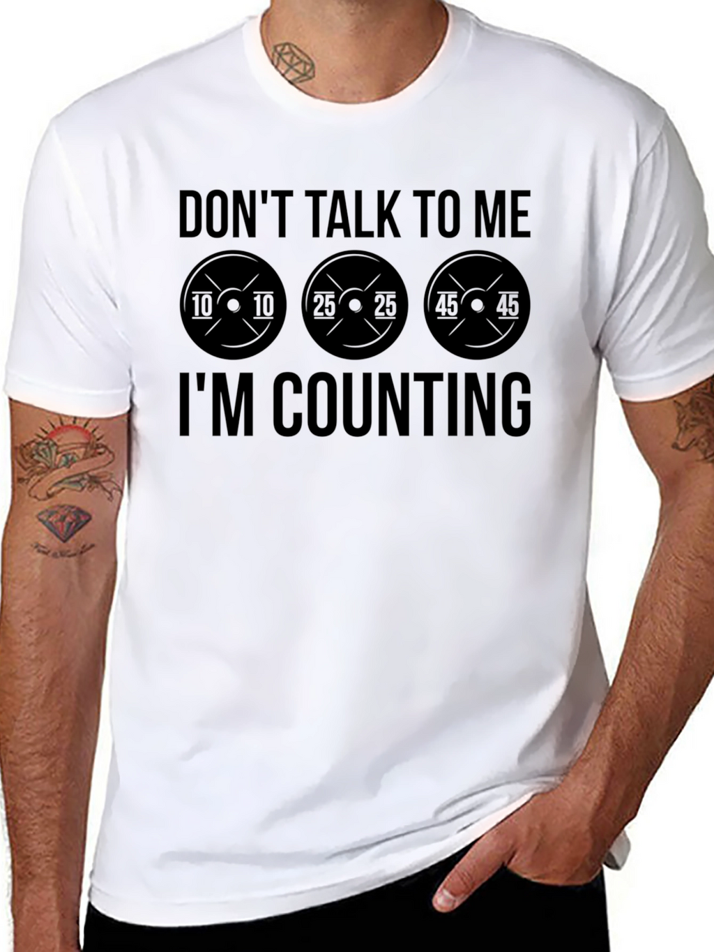 Dont Talk to Me Im Counting Black T-Shirt