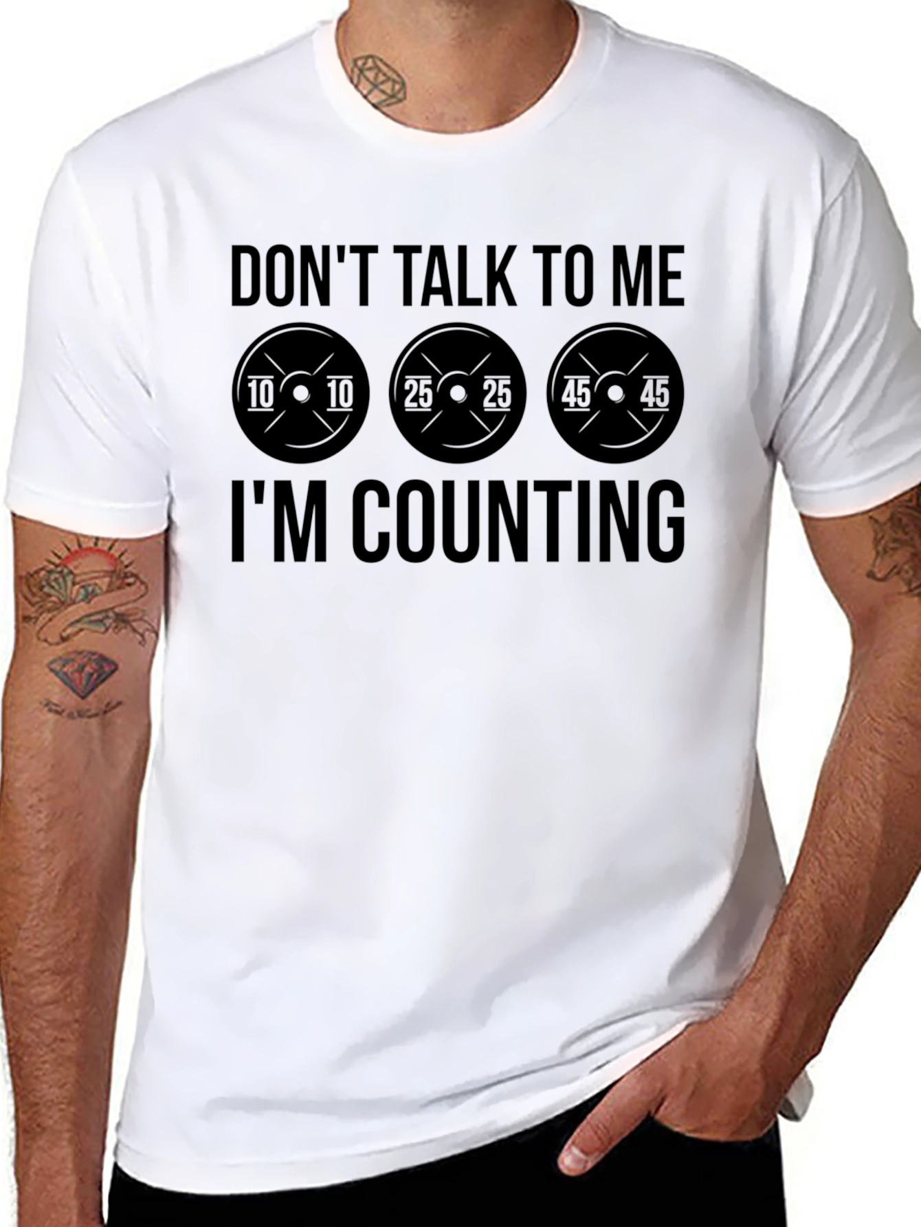 Dont Talk to Me Im Counting Black T-Shirt
