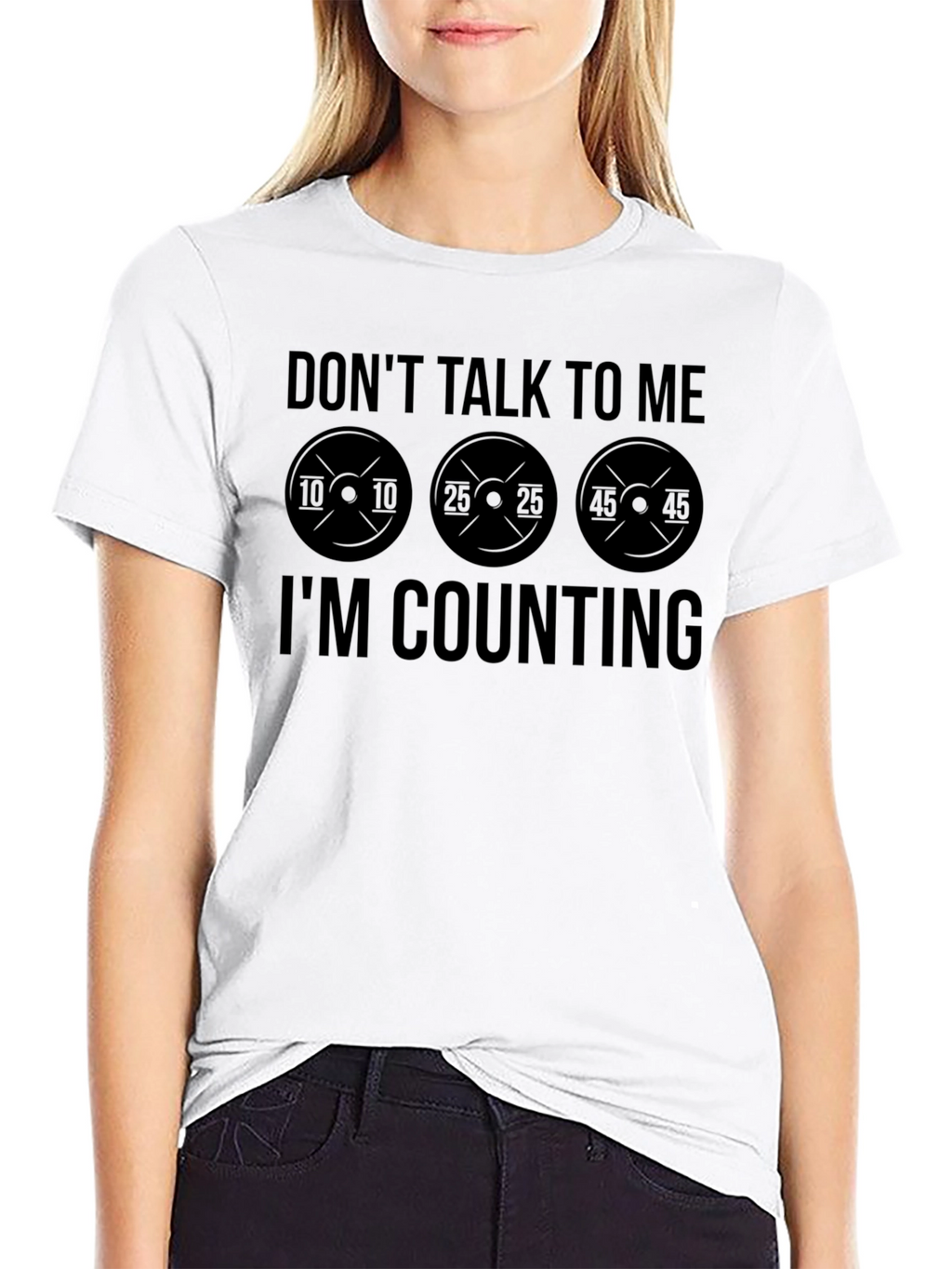 Dont Talk to Me Im Counting Black T-Shirt