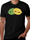 Kawaii Lemon & Lime T-Shirt - Cute Citrus Tee