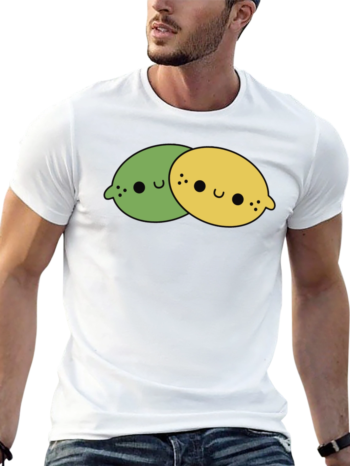 Kawaii Lemon & Lime T-Shirt - Cute Citrus Tee