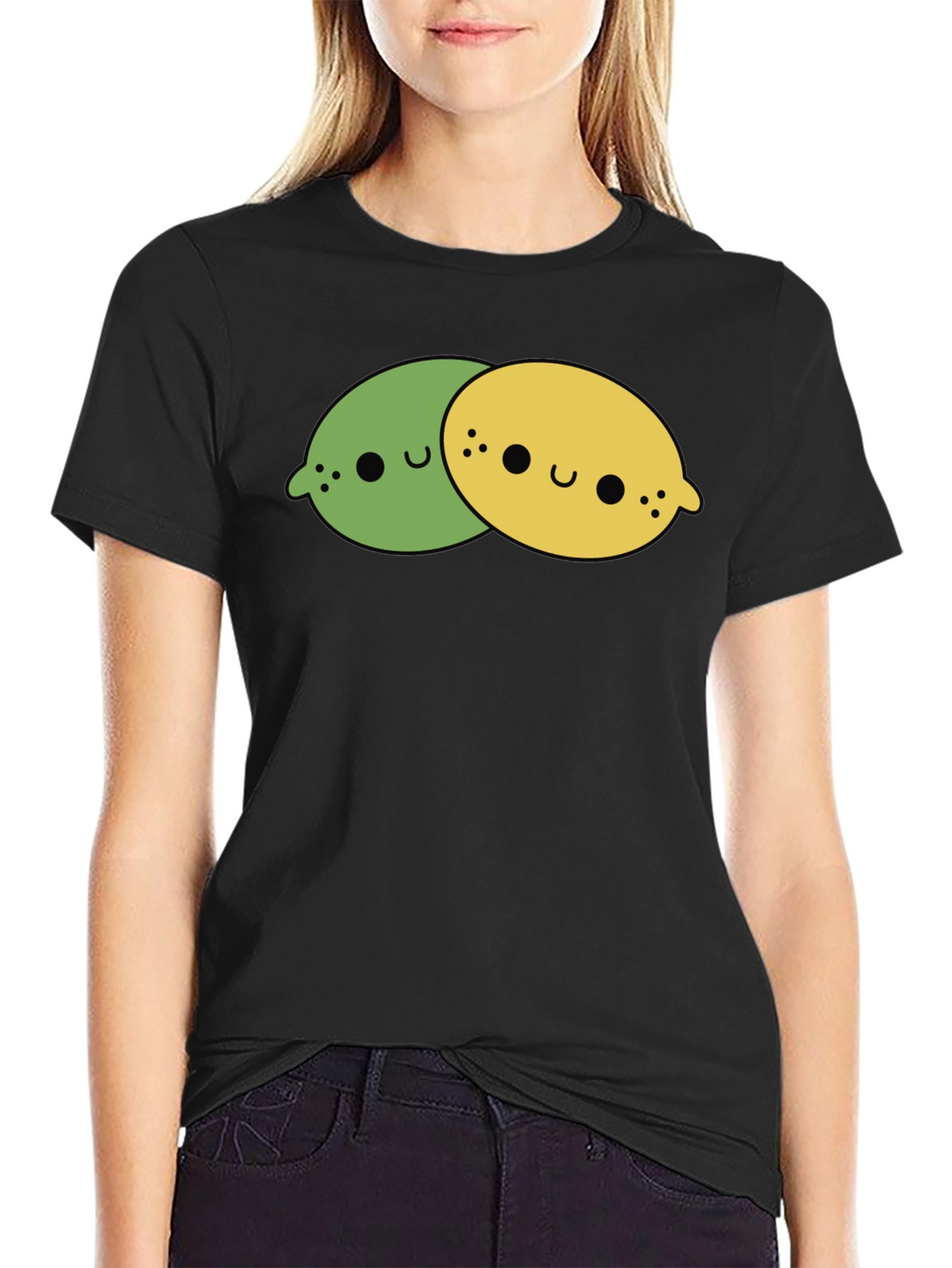 Kawaii Lemon & Lime T-Shirt - Cute Citrus Tee