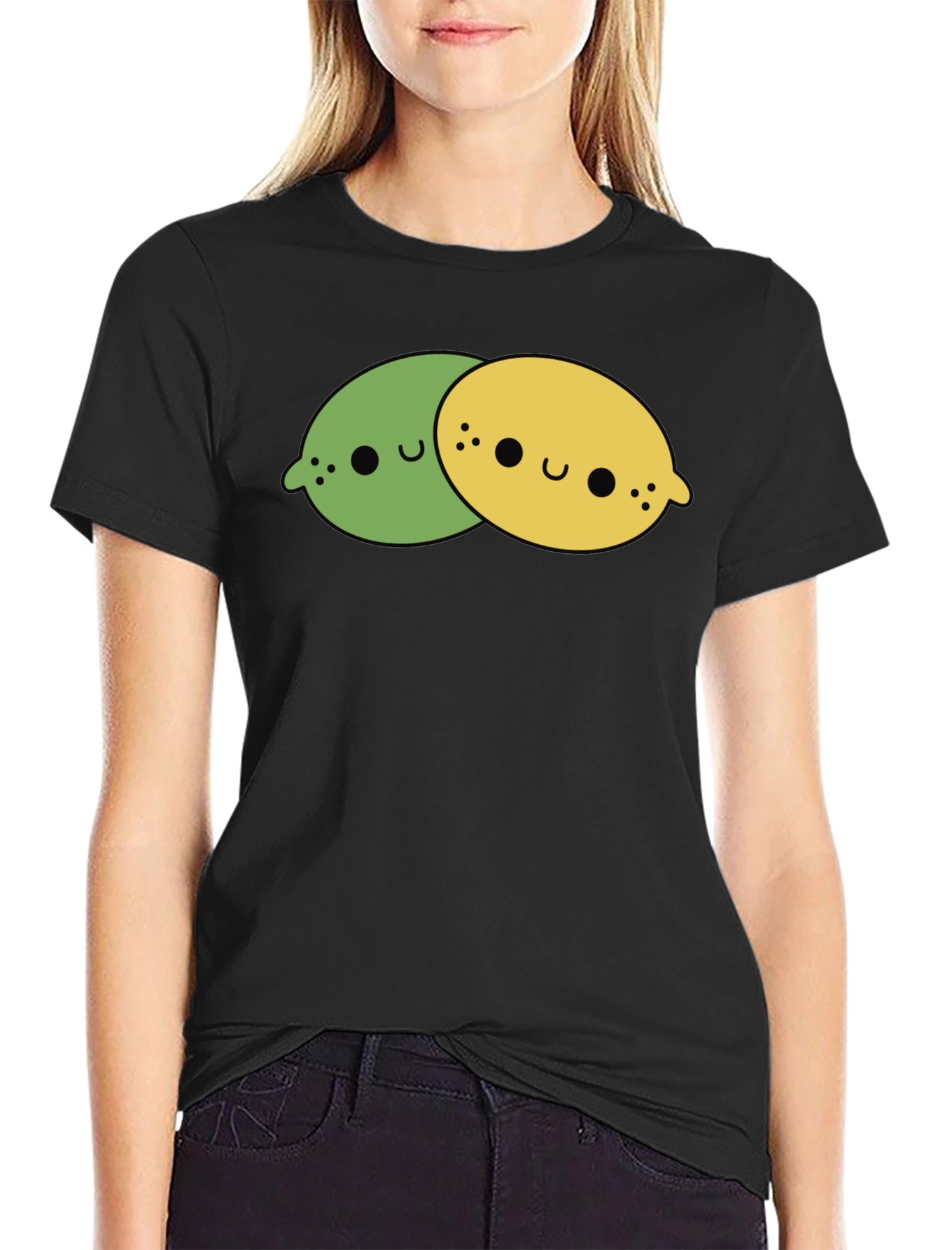 Kawaii Lemon & Lime T-Shirt - Cute Citrus Tee