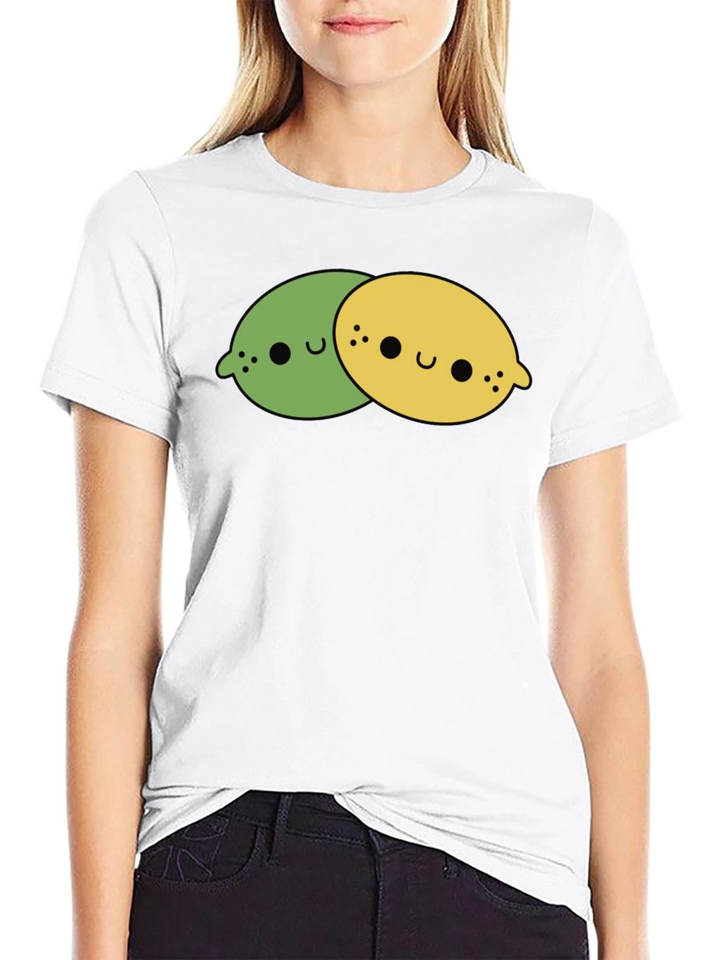 Kawaii Lemon & Lime T-Shirt - Cute Citrus Tee