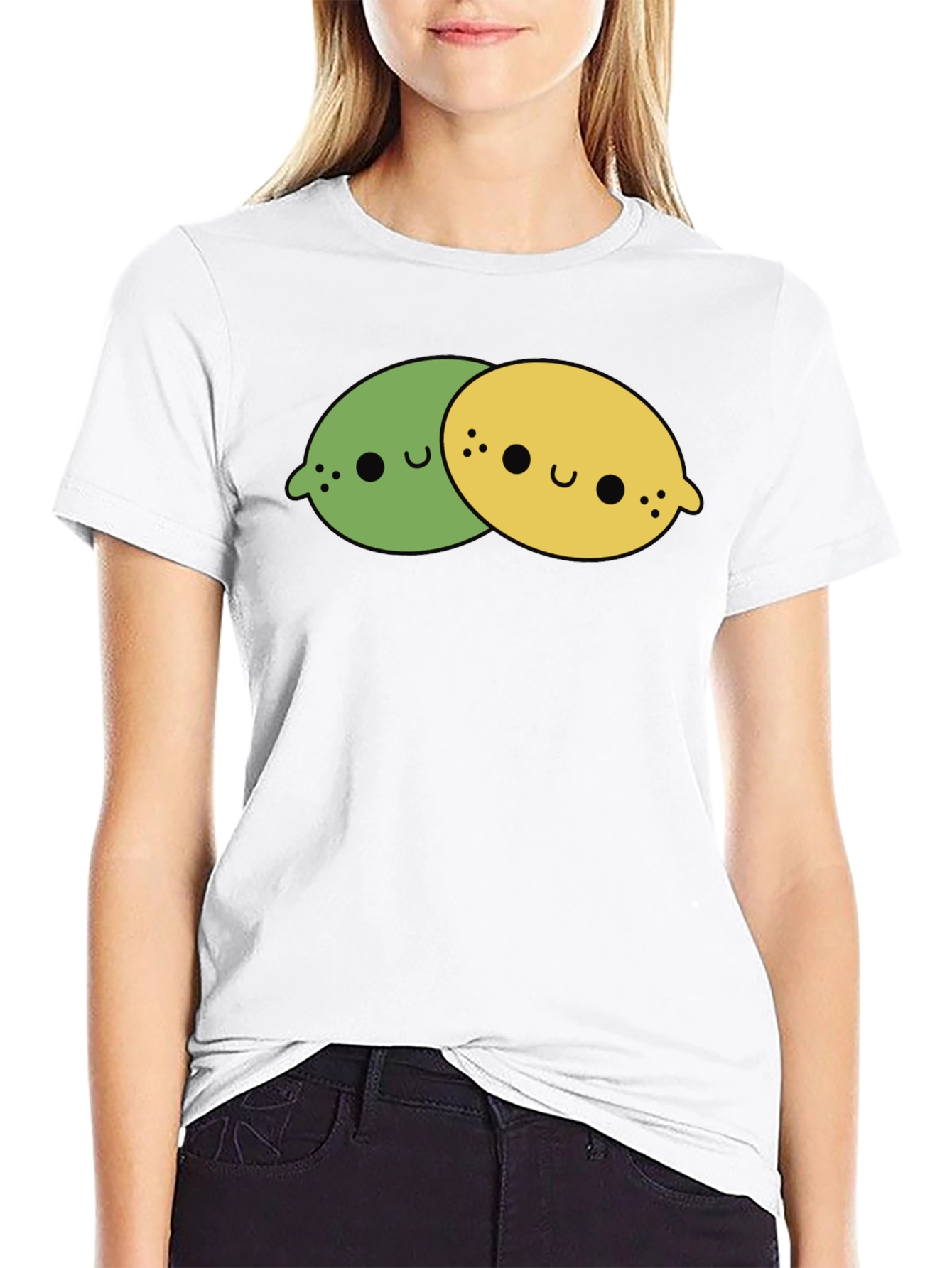 Kawaii Lemon & Lime T-Shirt - Cute Citrus Tee