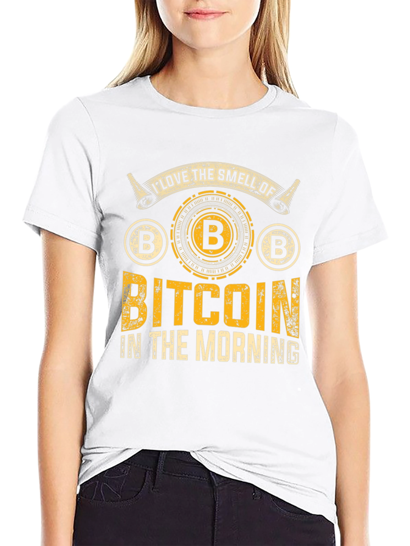 Bitcoin Lover T-Shirt: Smell of Bitcoin in the Morning
