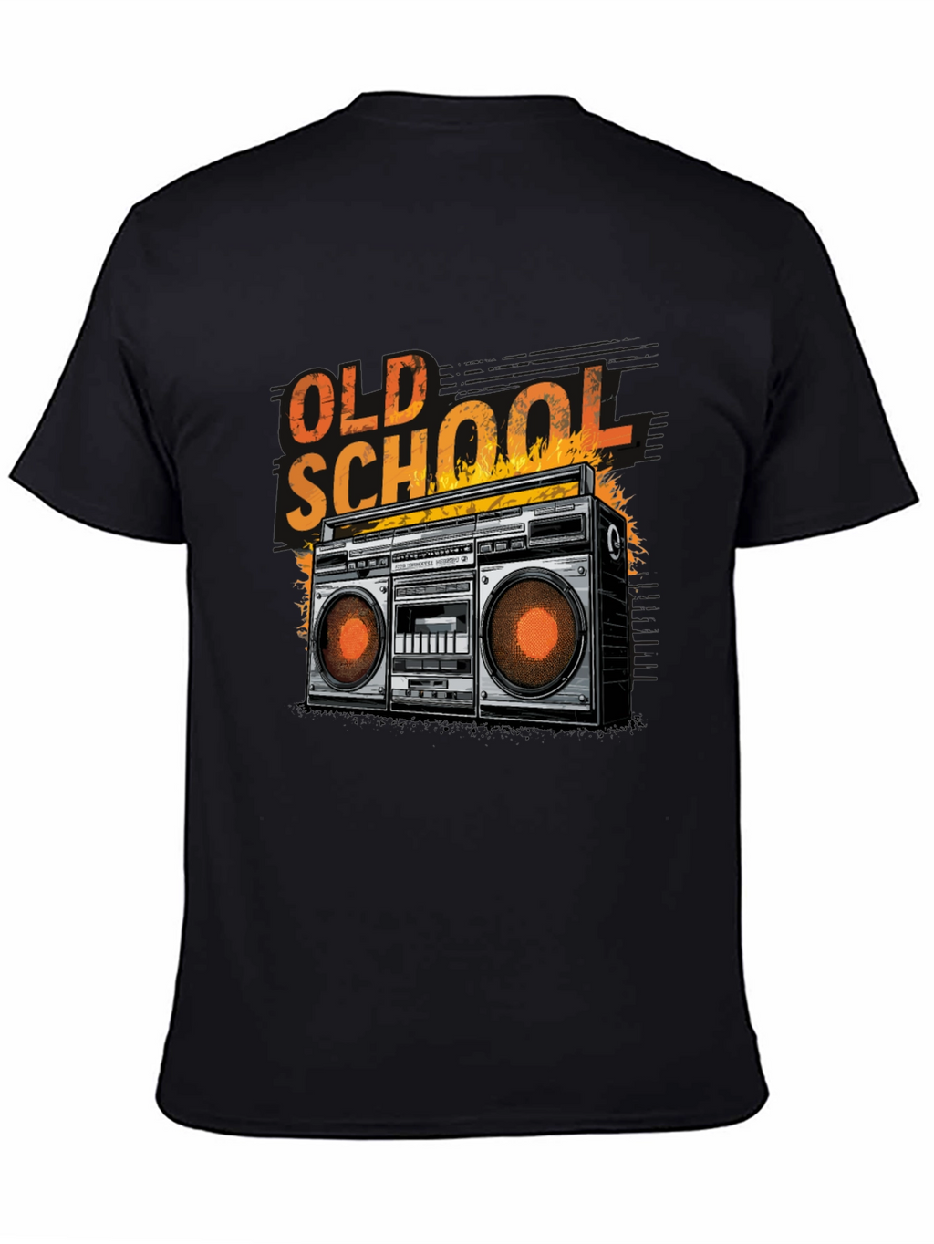 Old School Boombox Graphic Tee - Retro Music T-Shirt