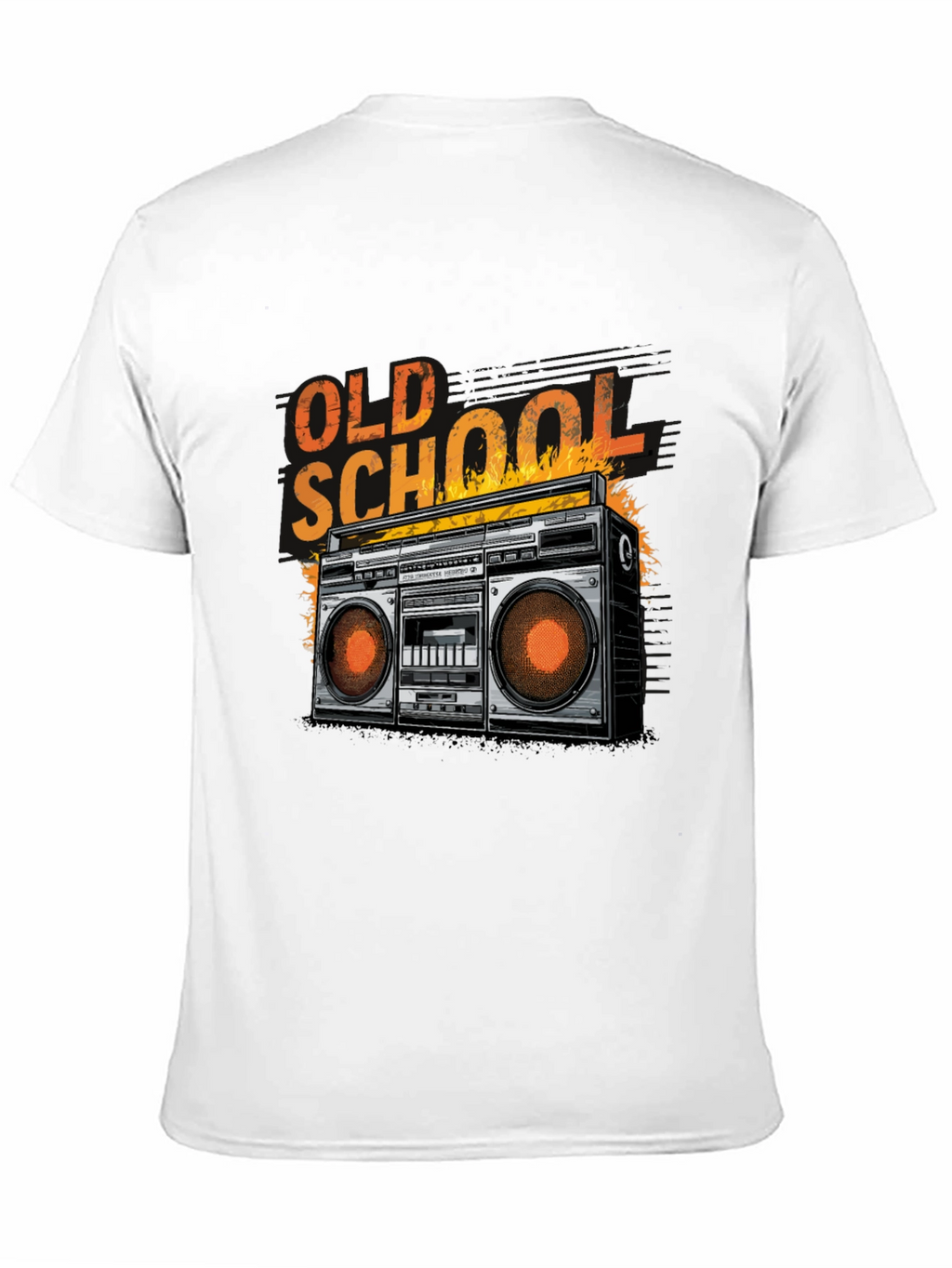 Old School Boombox Graphic Tee - Retro Music T-Shirt