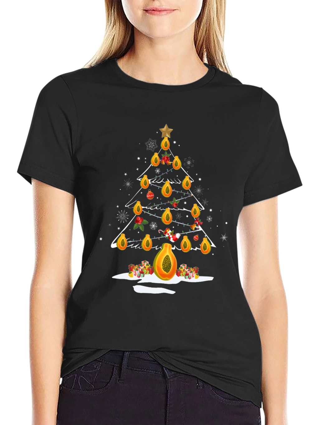 Papaya Christmas Tree T-Shirt - Holiday Fun