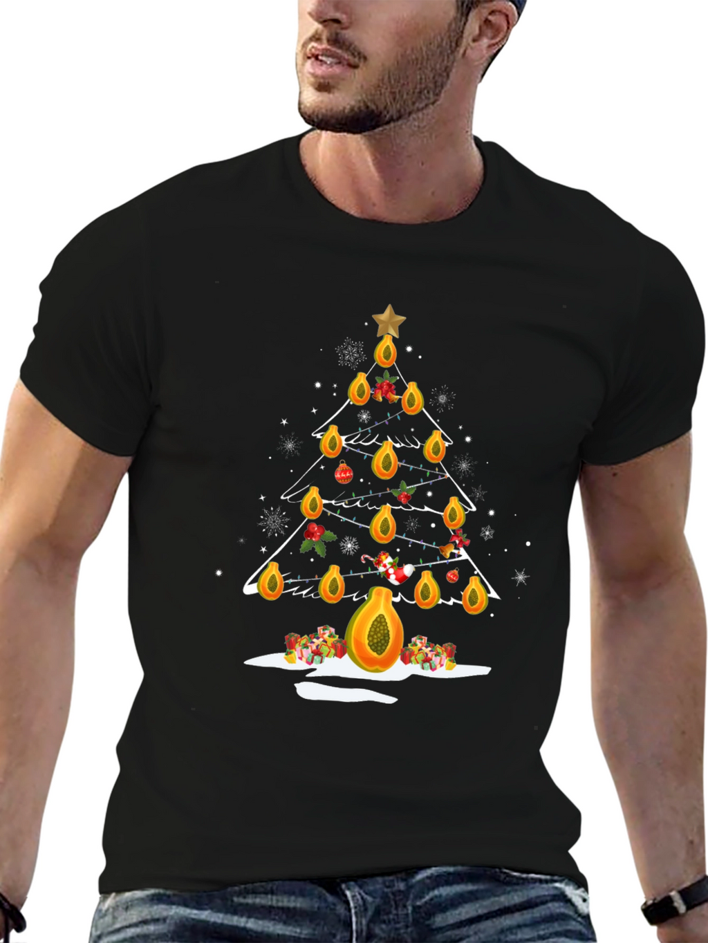Papaya Christmas Tree T-Shirt - Holiday Fun