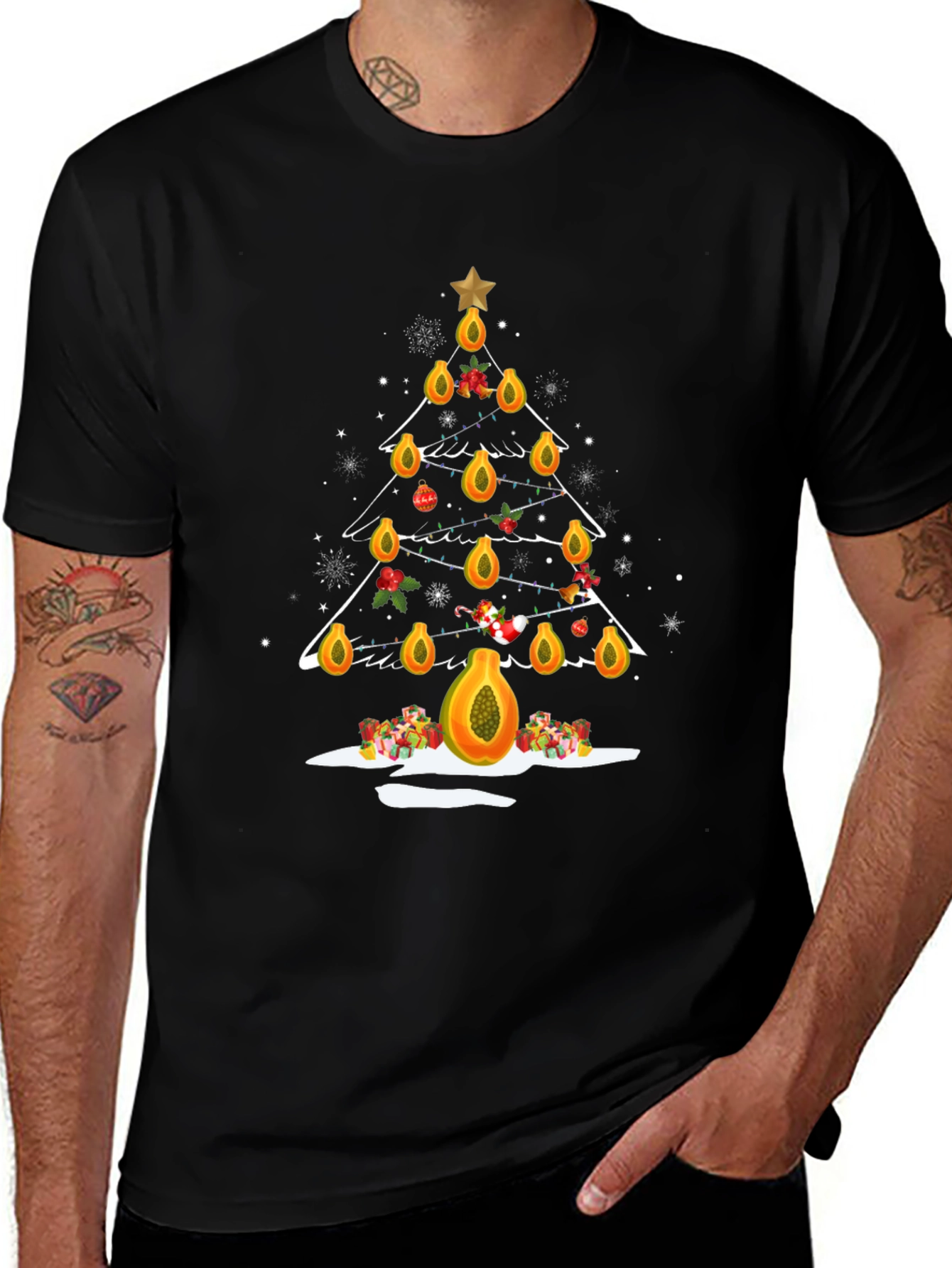 Papaya Christmas Tree T-Shirt - Holiday Fun