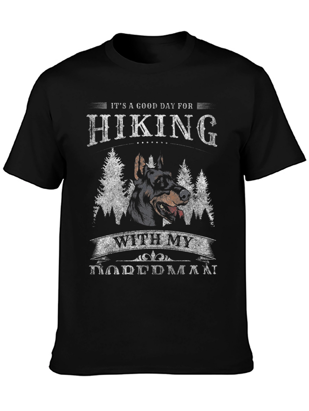 Hiking with My Doberman T-Shirt
