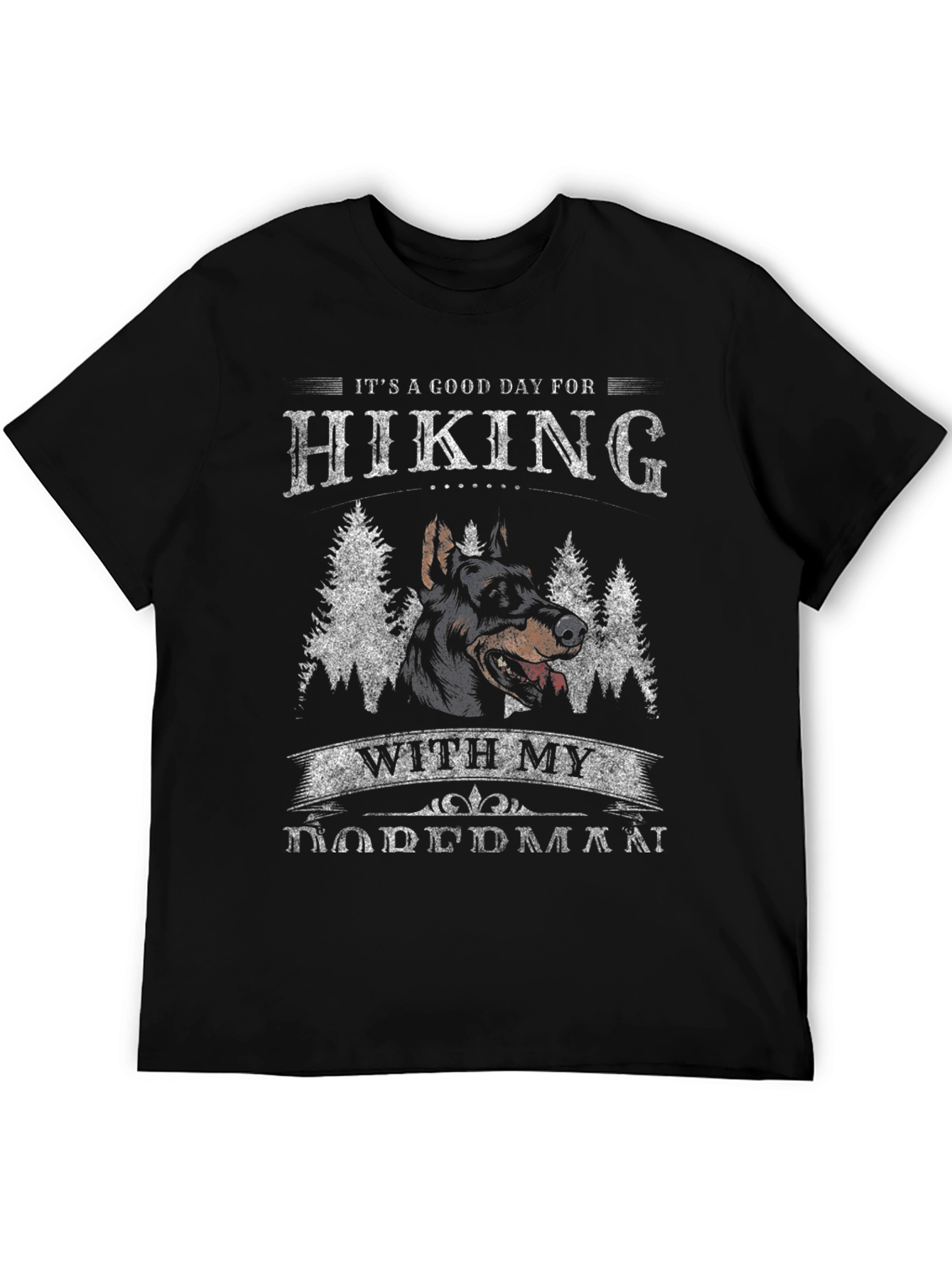 Hiking with My Doberman T-Shirt