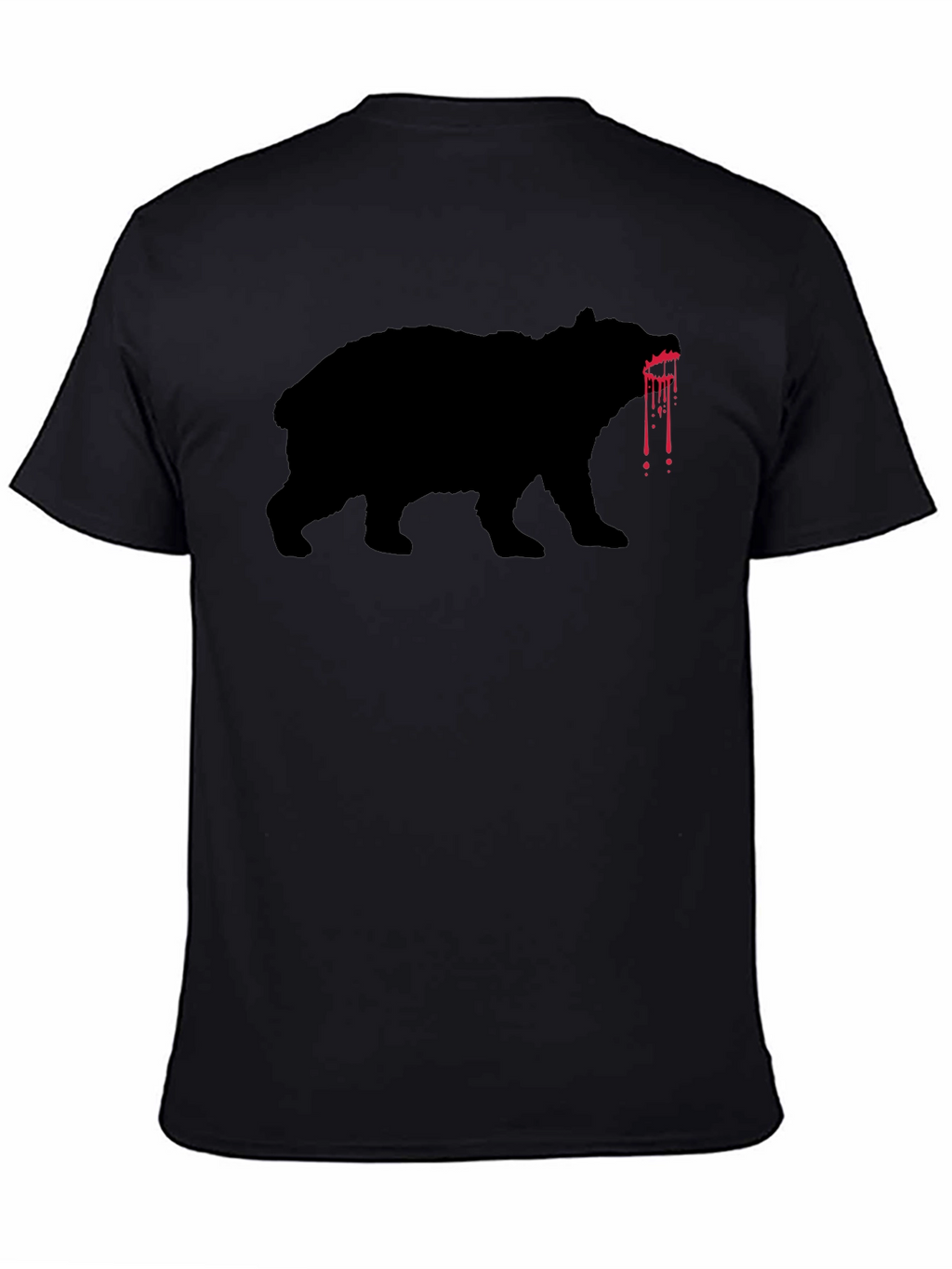 Bloody Bear Graphic Tee - Mens Black T-Shirt