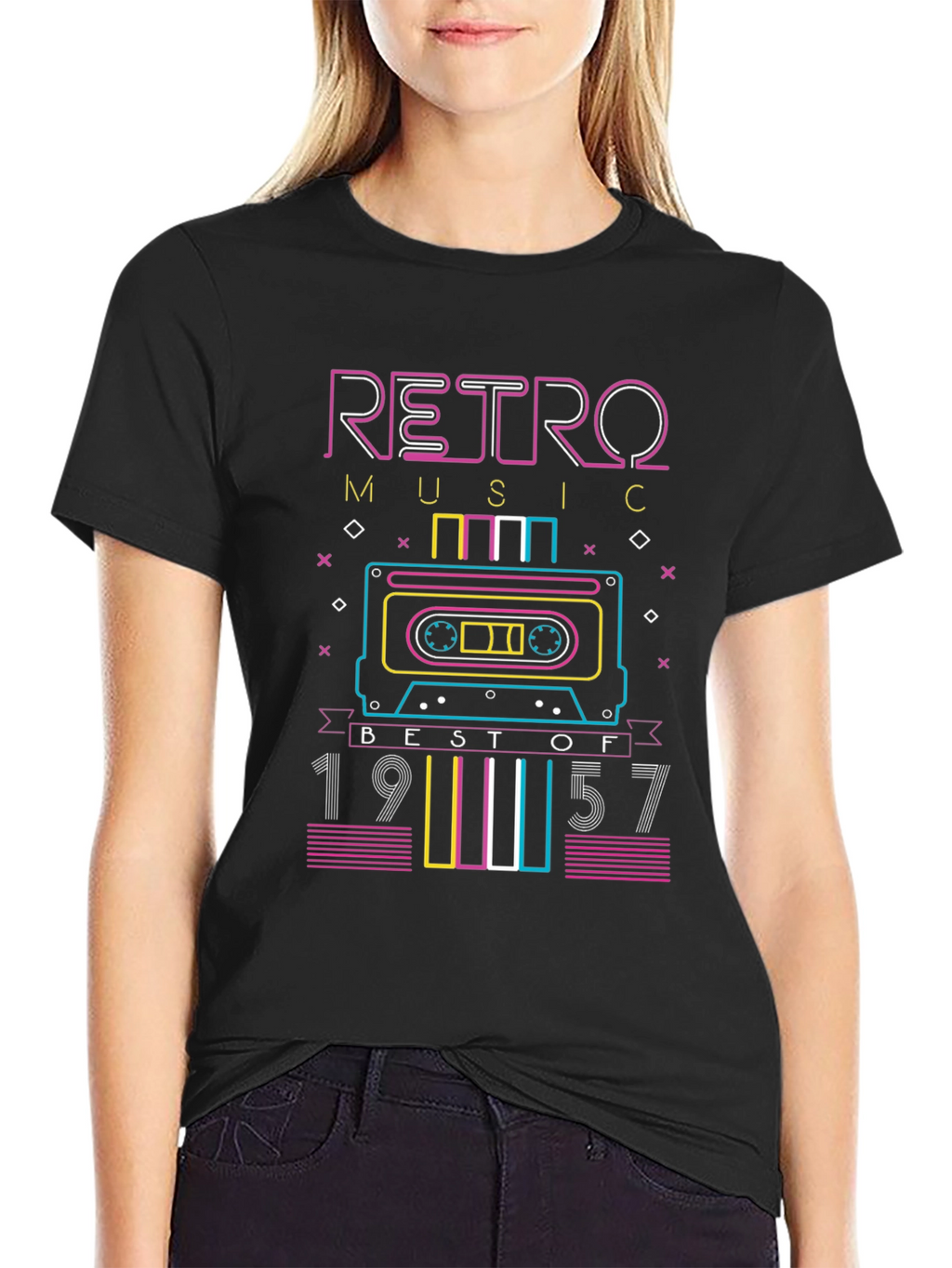 Retro Music 1957 Cassette Graphic Tee
