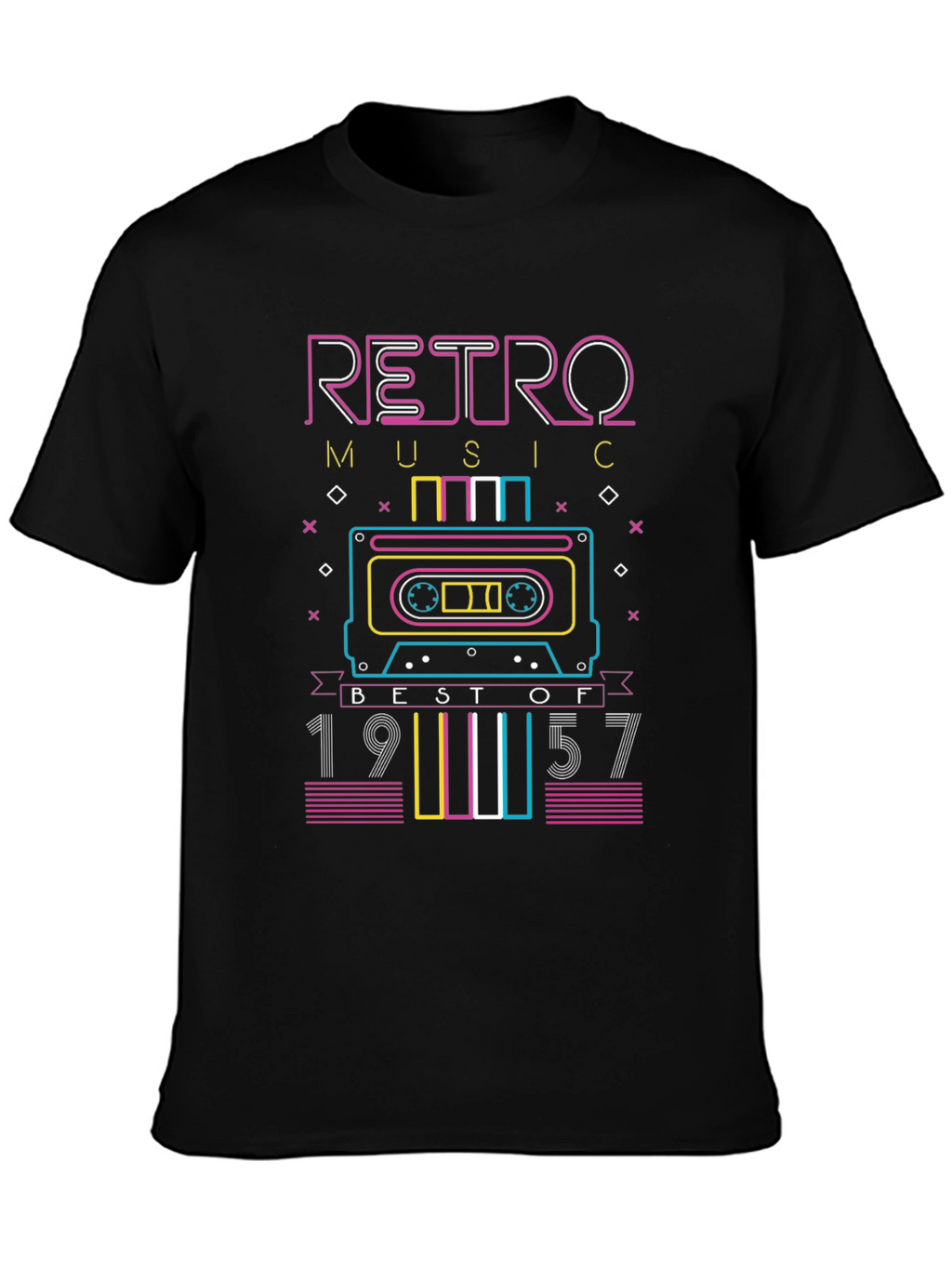 Retro Music 1957 Cassette Graphic Tee