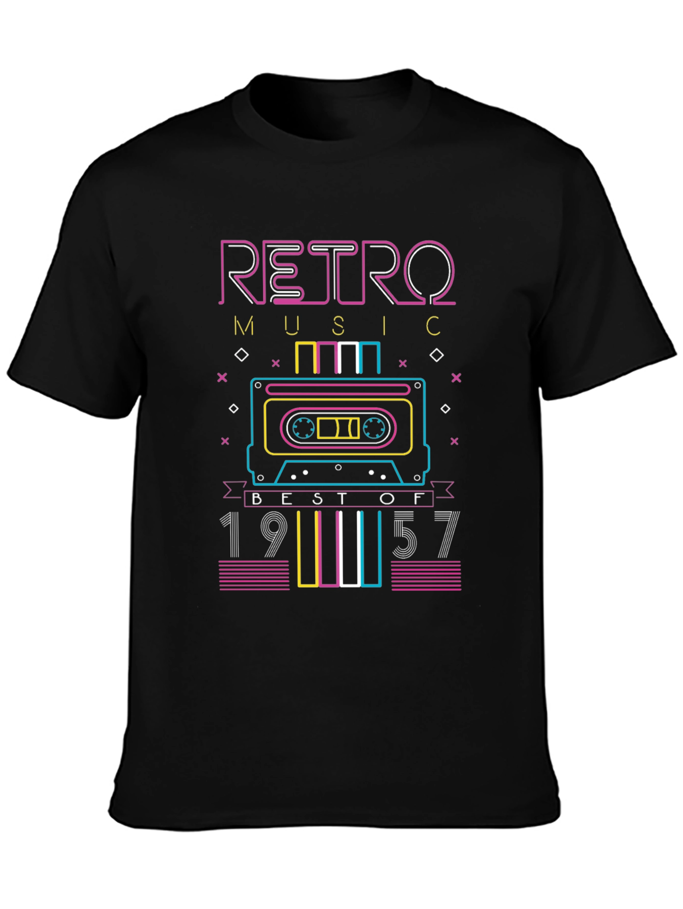Retro Music 1957 Cassette Graphic Tee