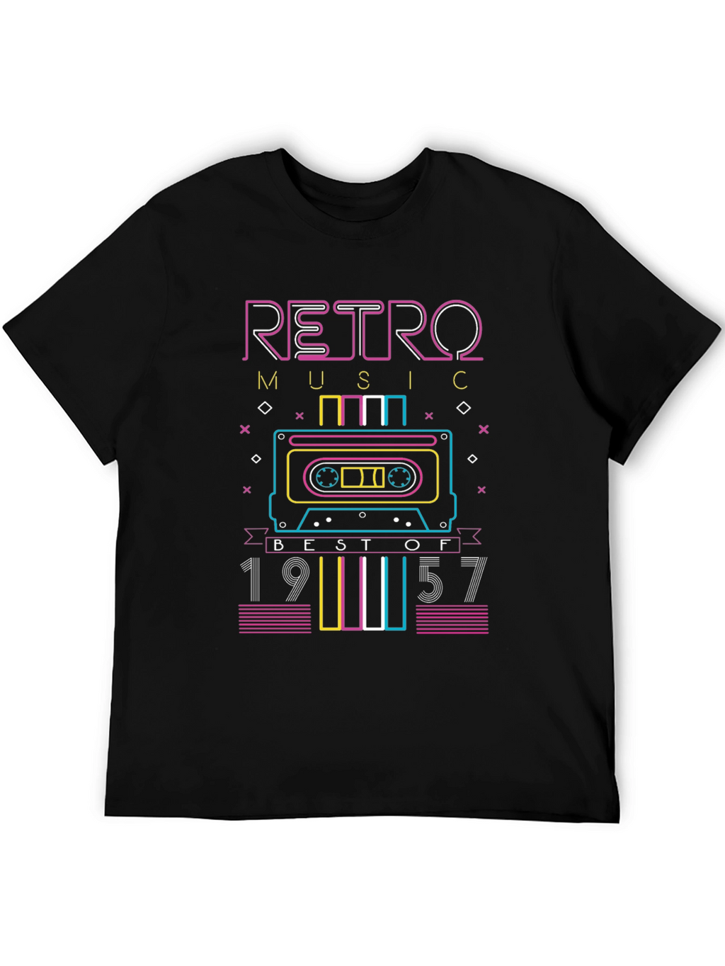 Retro Music 1957 Cassette Graphic Tee