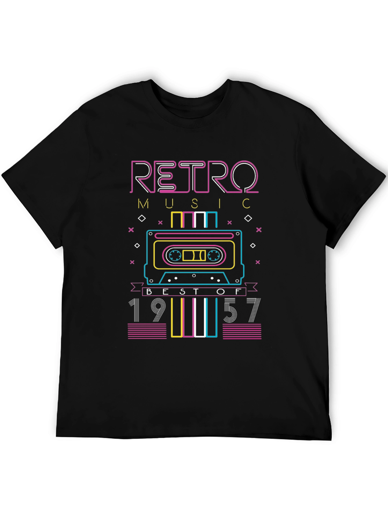 Retro Music 1957 Cassette Graphic Tee