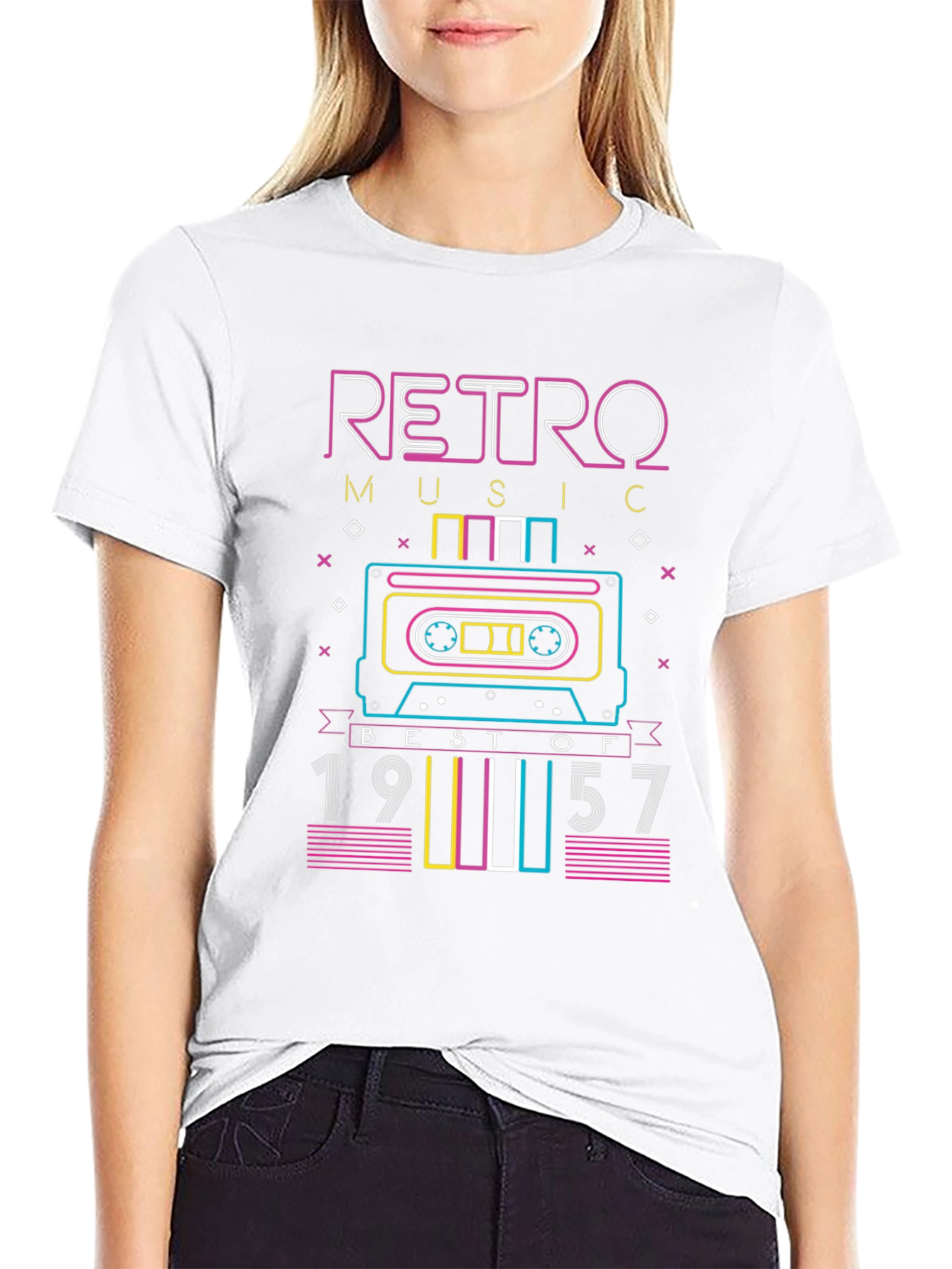 Retro Music 1957 Cassette Graphic Tee