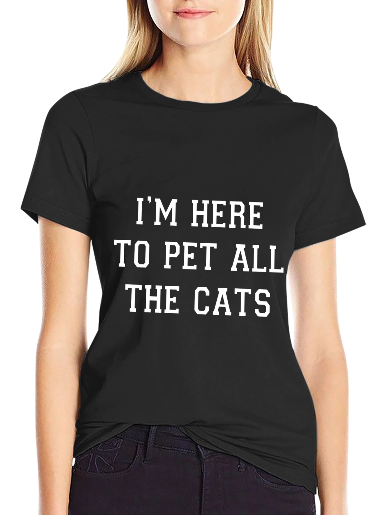 Im Here to Pet All the Cats Graphic T-Shirt