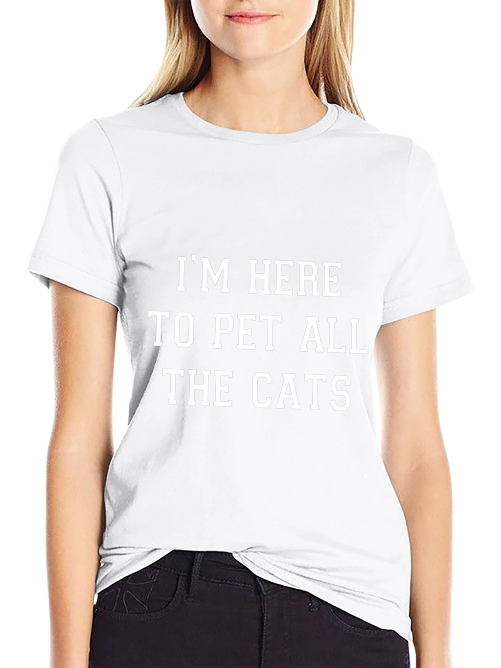 Im Here to Pet All the Cats Graphic T-Shirt