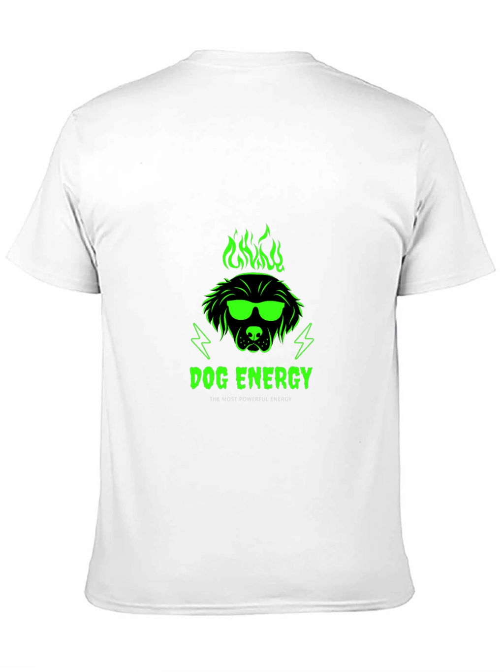 Dog Energy Graphic Print Crew Neck T-Shirt