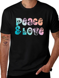 Peace & Love Graphic T-Shirt